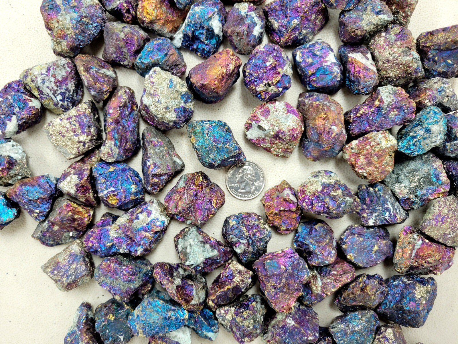 Chalcopyrite Crystal Medium Chunks 1″ to 2″ Bulk Rough Raw Stones Natural Gems