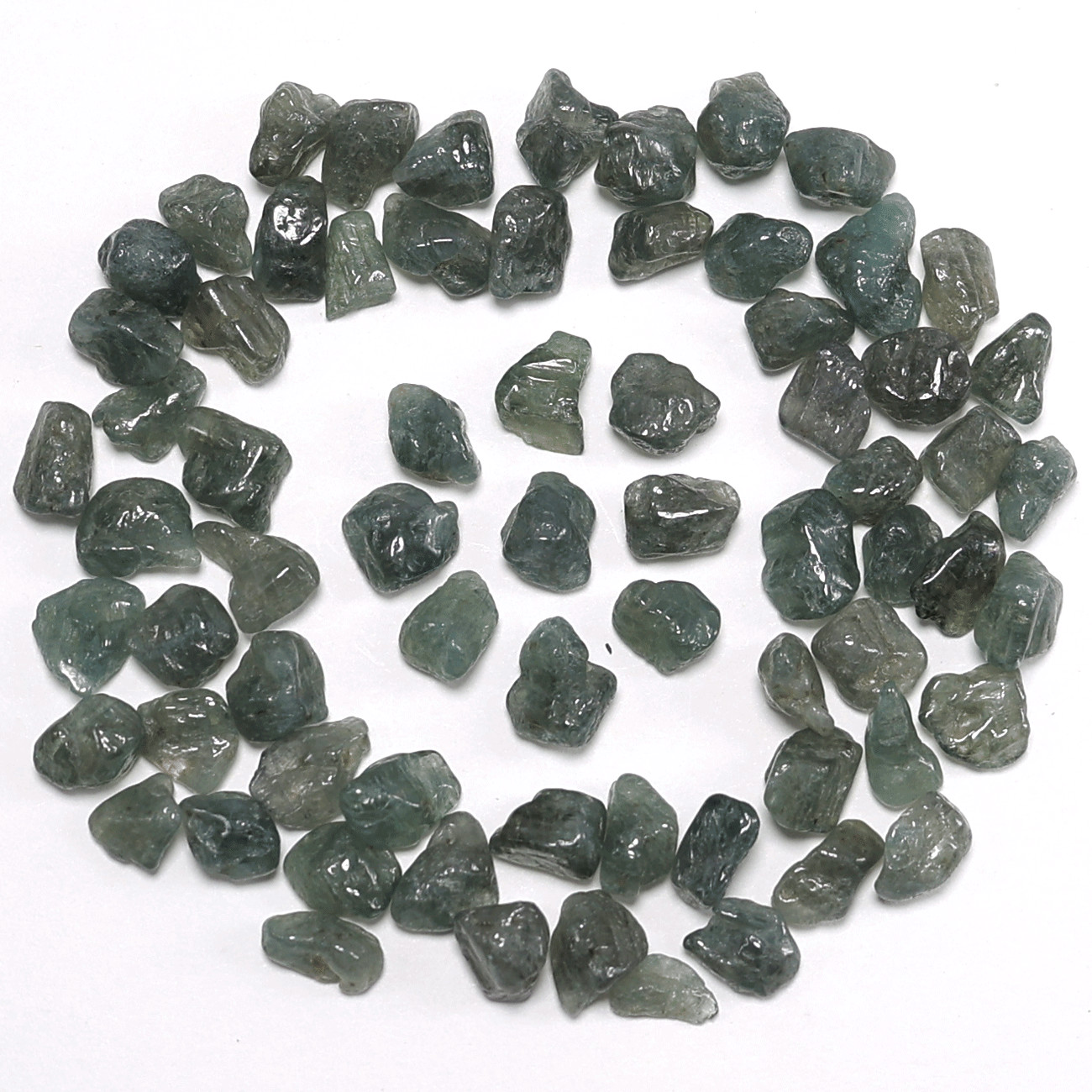 The Jewel Of Teal Waters~ 70 PC Natural Grandidierite Polished Gem Crystals Set