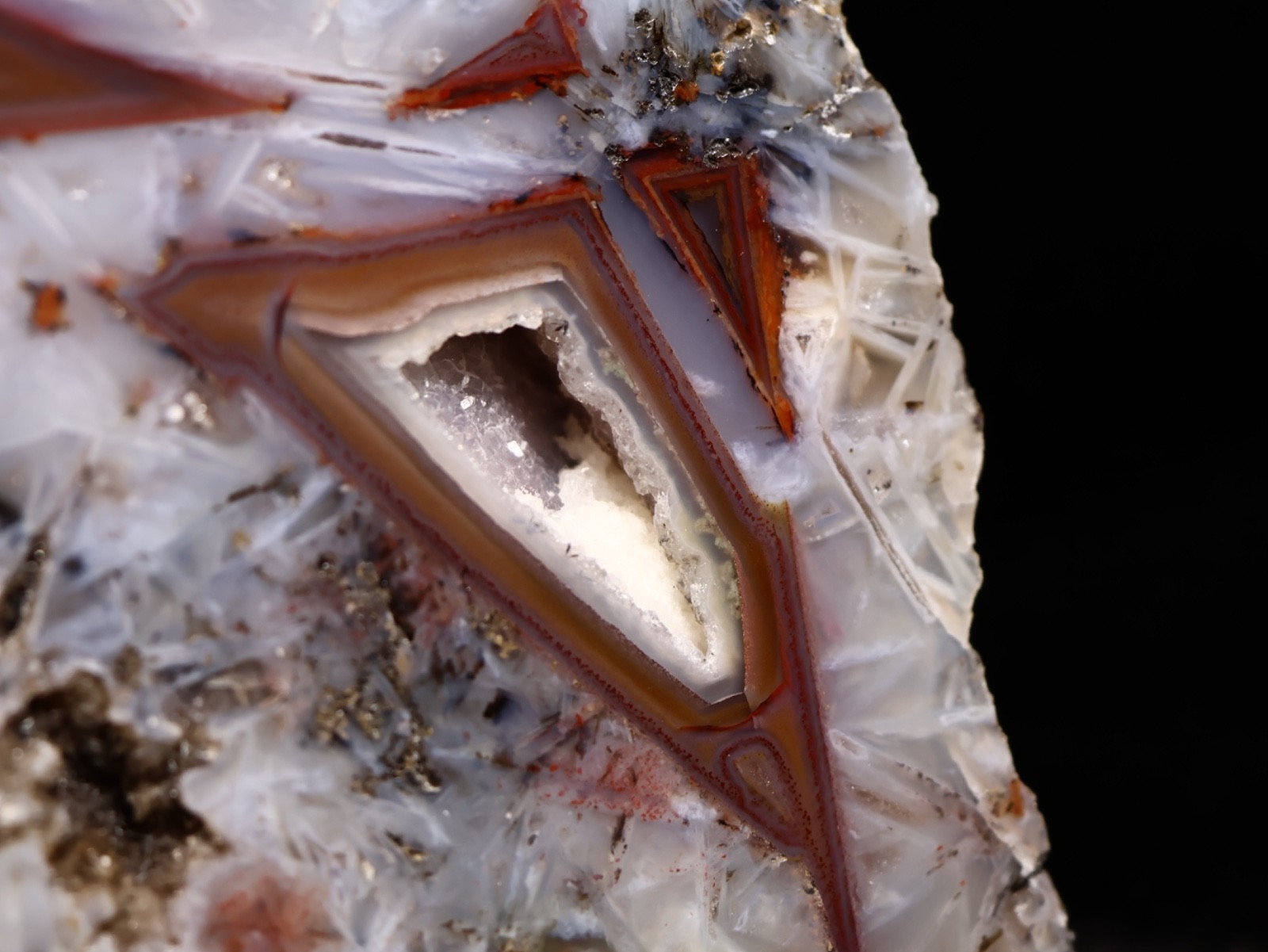 Geometry in Turkish Stick Agate, Ankara, Turkey