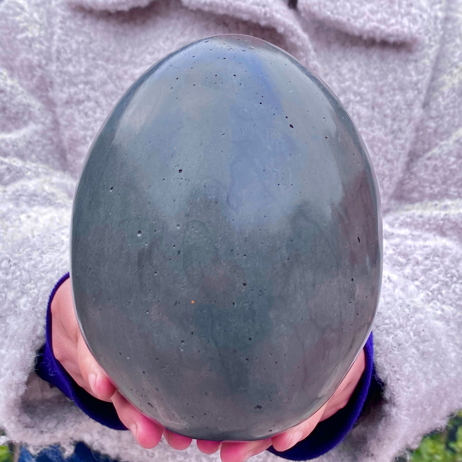 6.4LB Natural amethyst Dinosaur egg Quartz Crystal specimen healing