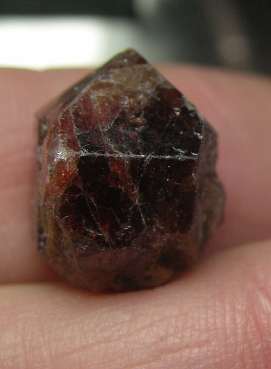 #11 Afghanistan 36.85ct Natural Octagonal Brownish Red Zircon Specimen 7.3g 15mm