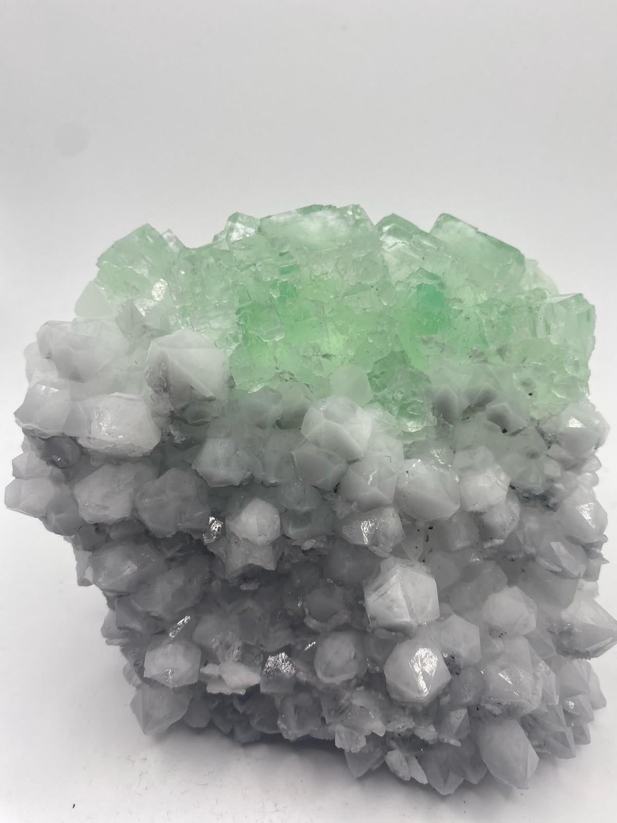 Self Standing Bright Green Fluorite on Quartz! See Video!!!