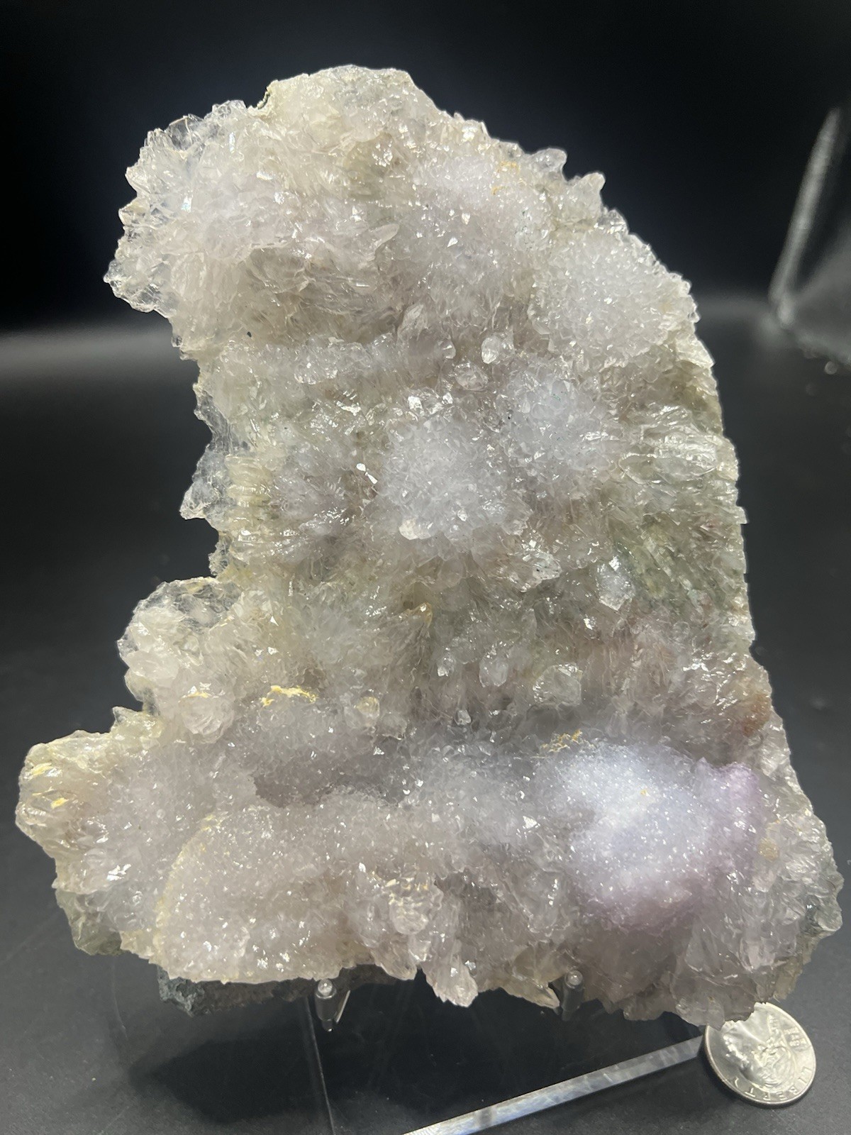 Large Natural 1.3 LB Multicolor Zeolite W/ Stand!Crystals ,Minerals,Home Decor