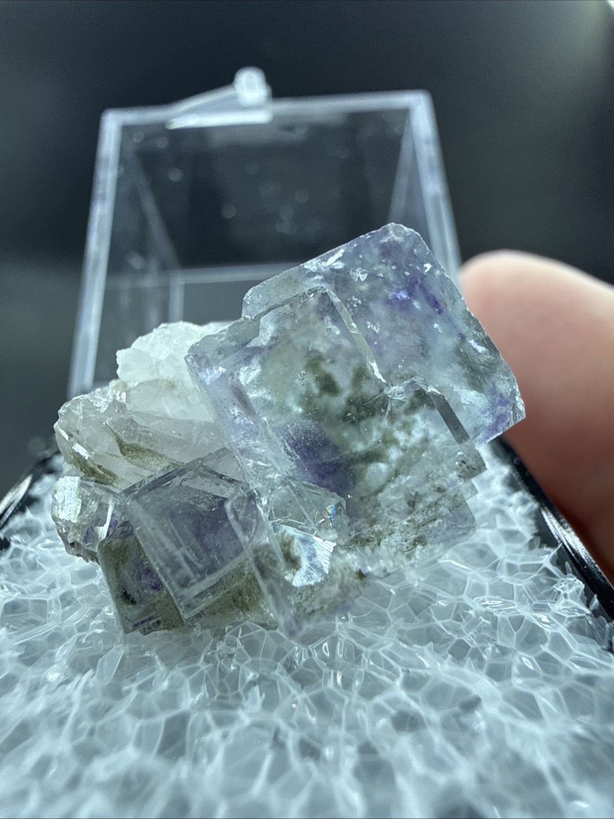 Yaogangxian YGX Transparent Fluorite Crystal Mineral Specimen 4.84g China