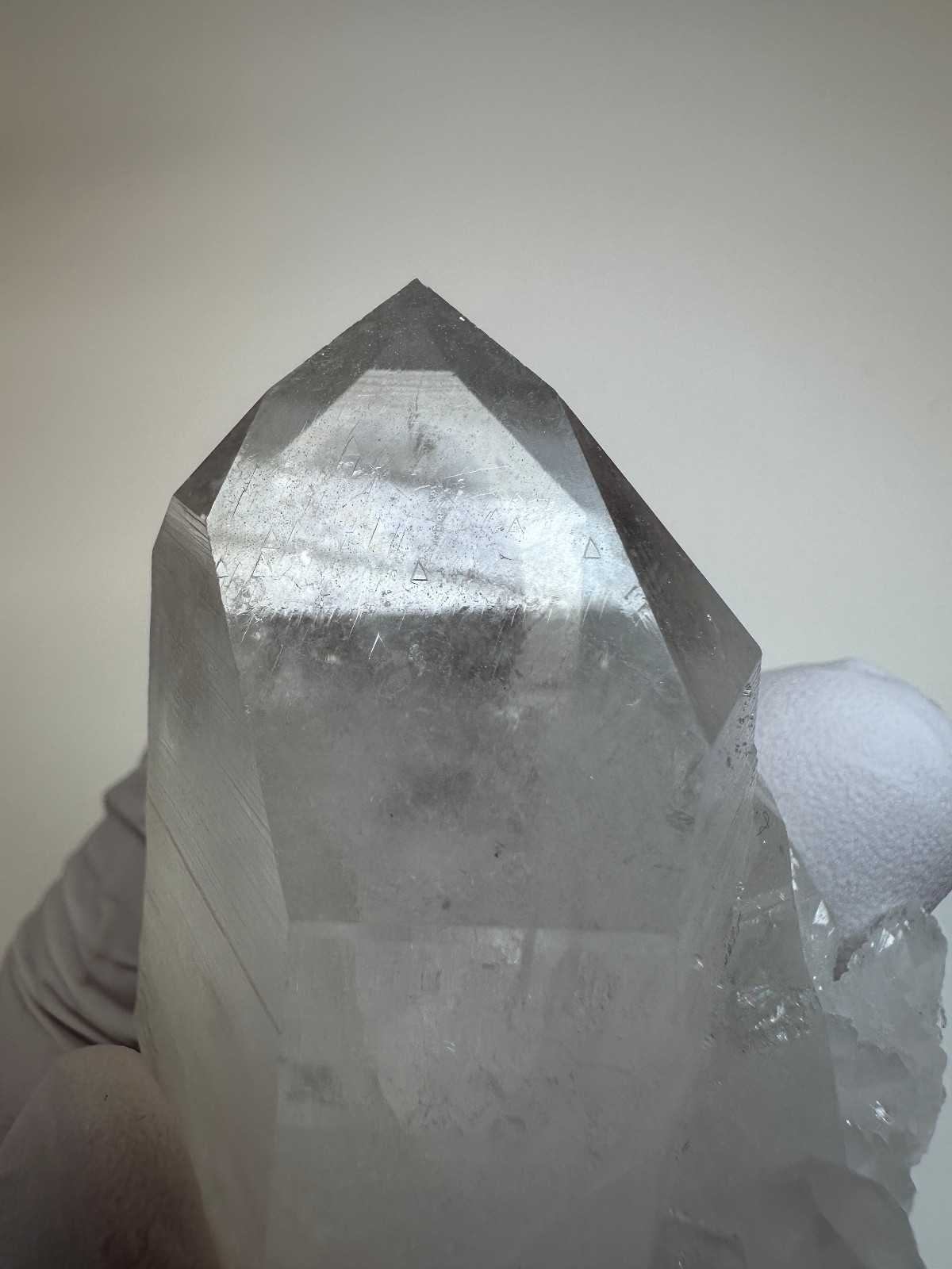 Dozens of Record Keepers__Clear Rare Arkansas Quartz Crystal Cluster