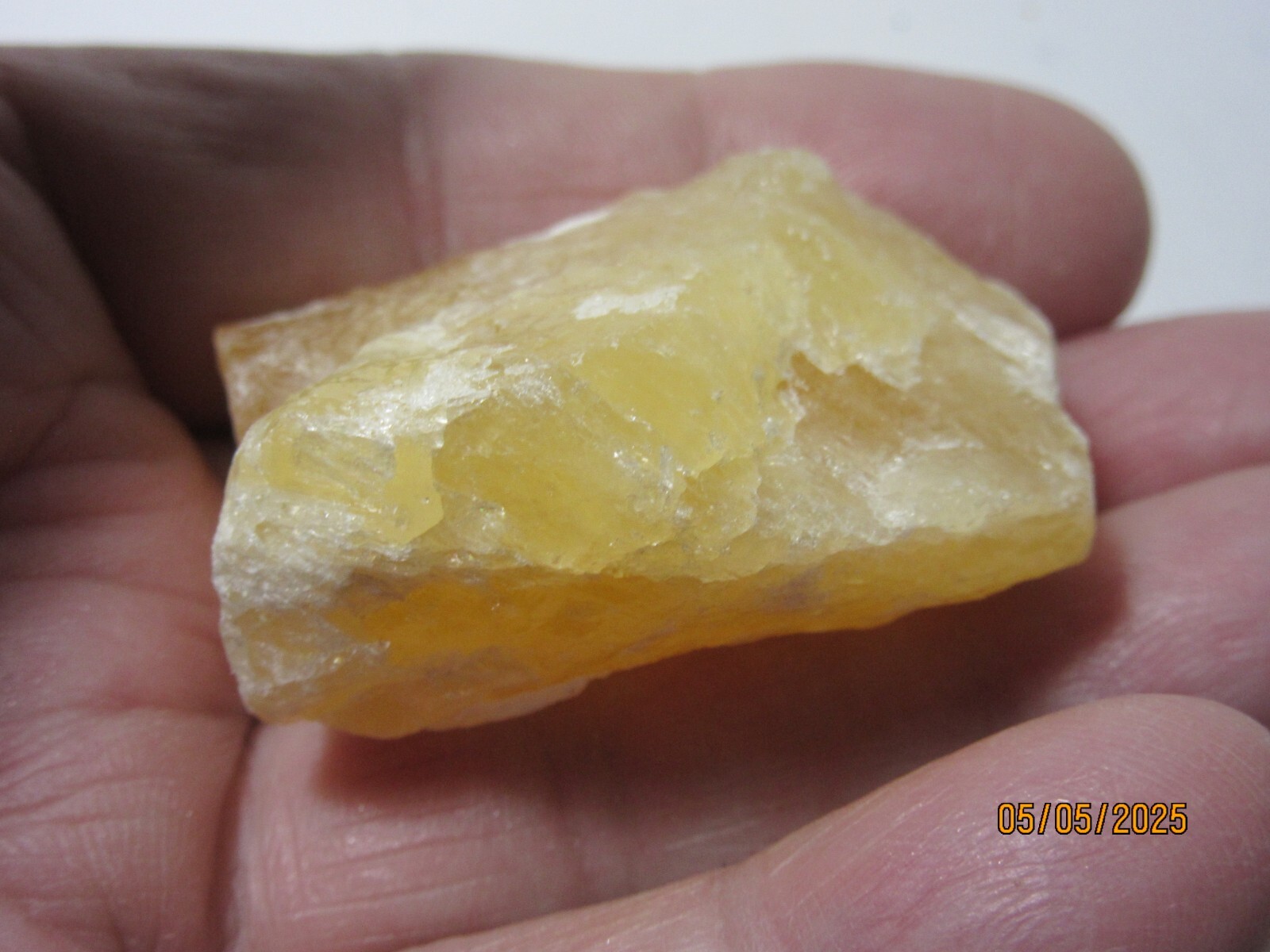 Orange Calcite Rough 1 5/8″ Mineral Collectible OCRMC-1s