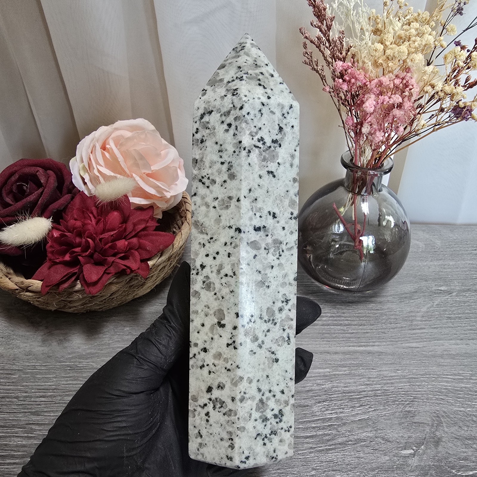 Large Kiwi Jasper Crystal Tower (79)