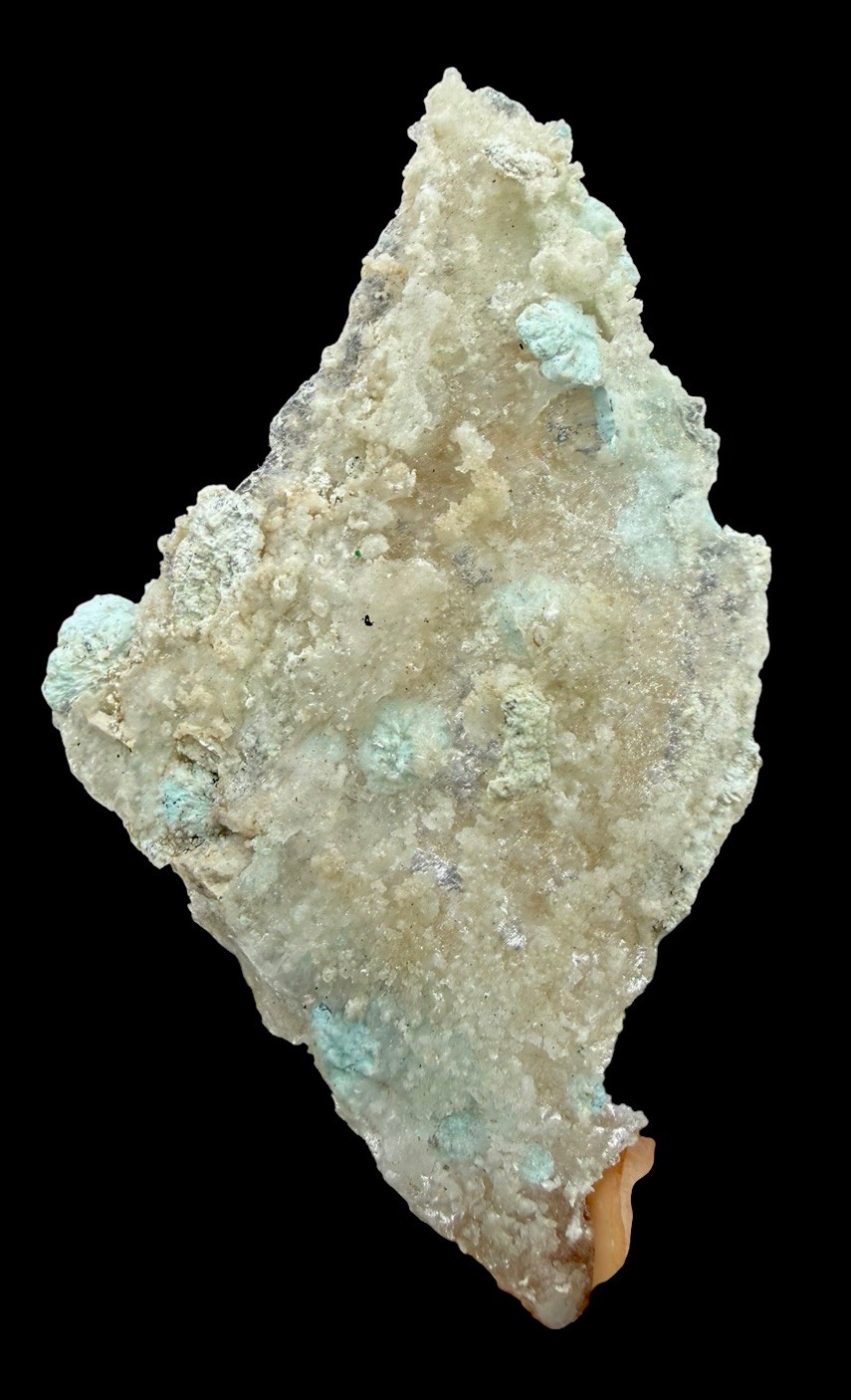 Turquoise In Selenite Crystals : Iron Mask Mine . Otero County , New Mexico 🇺🇸