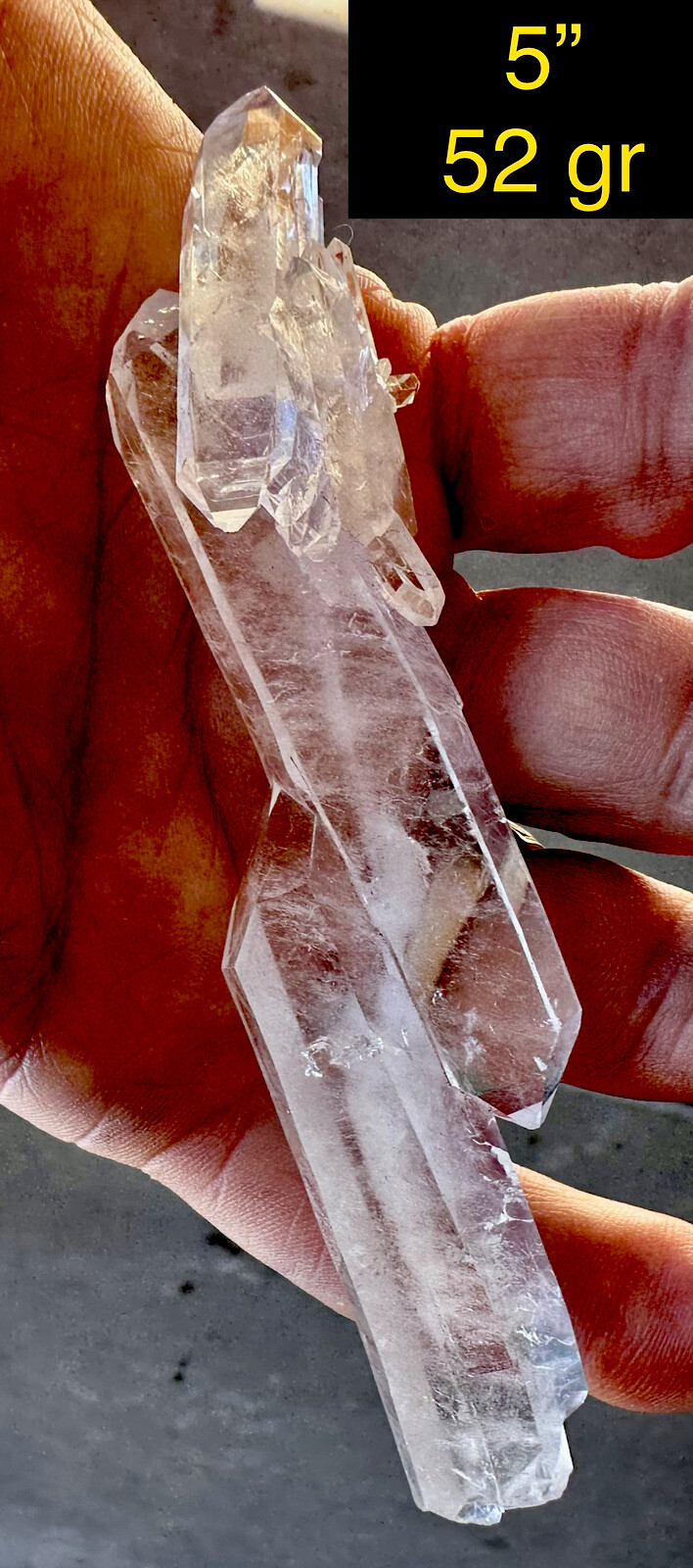 🔥🔥 AAA+ FADEN QUARTZ CRYSTAL DT 🔥my BEST🔥Pakistan 52gr and 5”🔥🔥🔥🔥