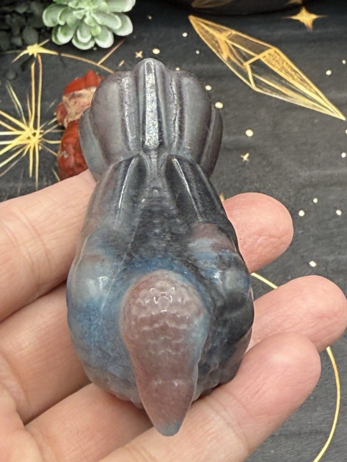 Natural Lapis Lazuli Trolleite Red Jasper carved Birds You choose Free shipping