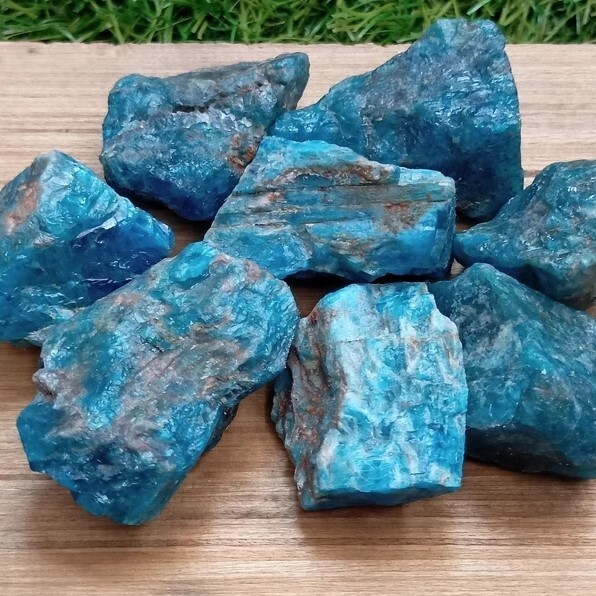 Rough Blue Apatite Large Chunks Healing Crystal Rocks Specimens Gift Decoration