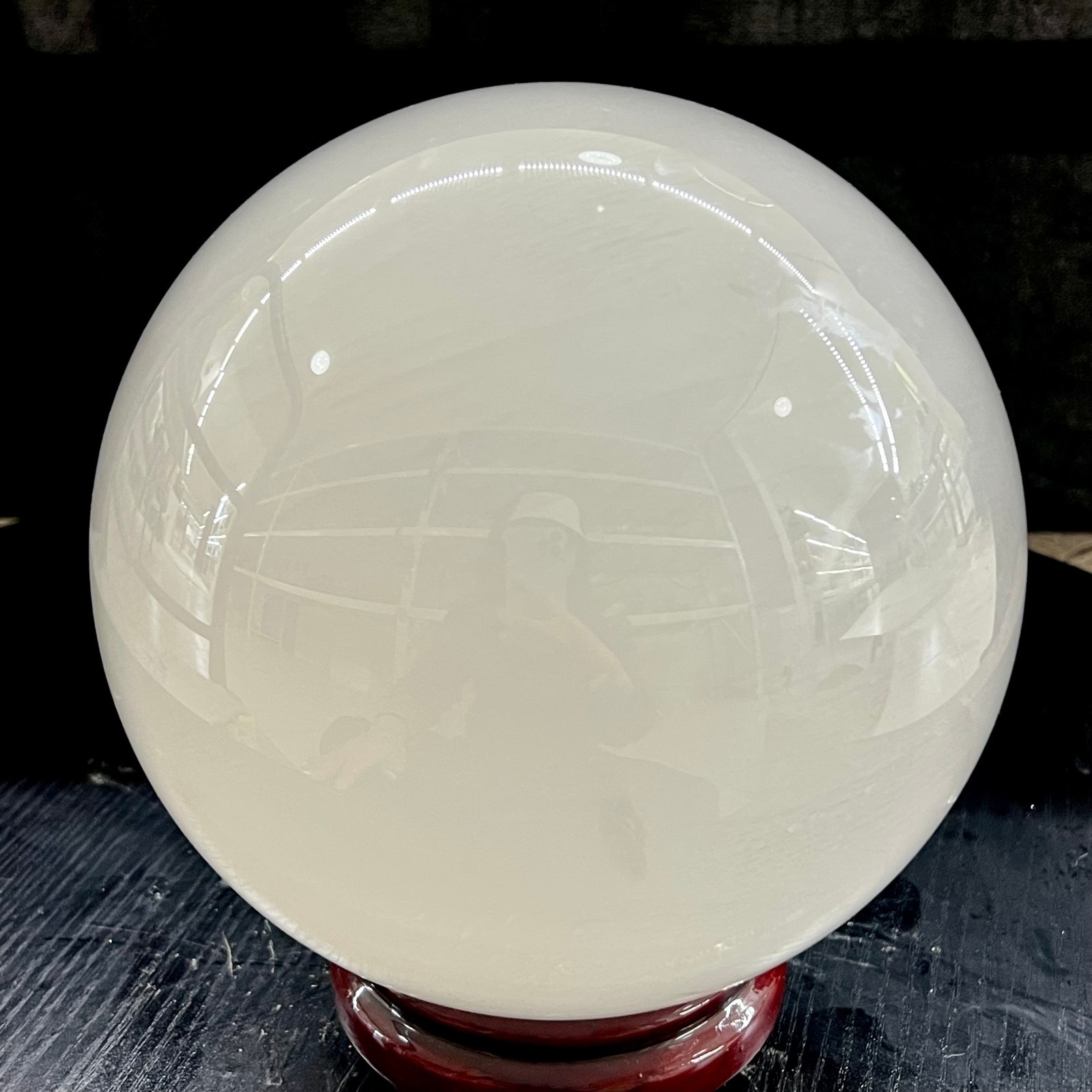 22LB Top Natural Clear Quartz Sphere Crystal Ball Reiki Meditation Gems Gifts