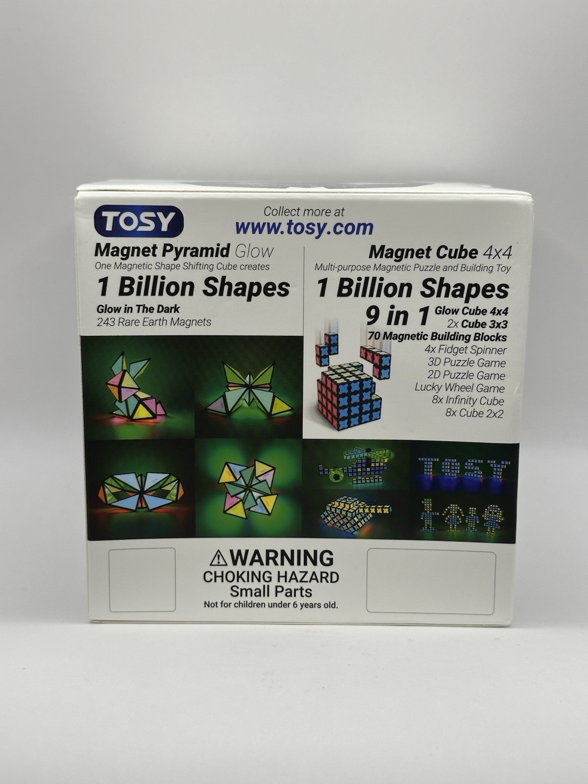 TOSY Magnet Pyramid Stone (1 Cube) Transforms into 1 Billion Shapes (New)