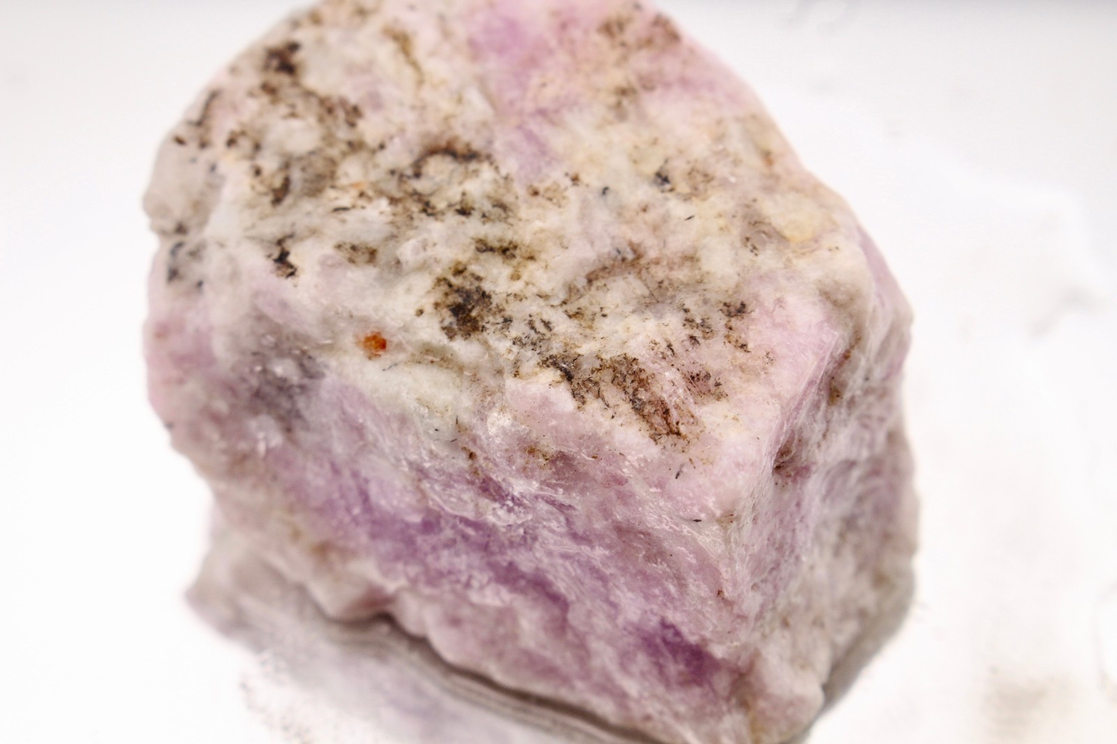 4oz UV ACTIVE Kunzite Nigeria Purple Lilac Raw Natural Rough Crystal Mineral