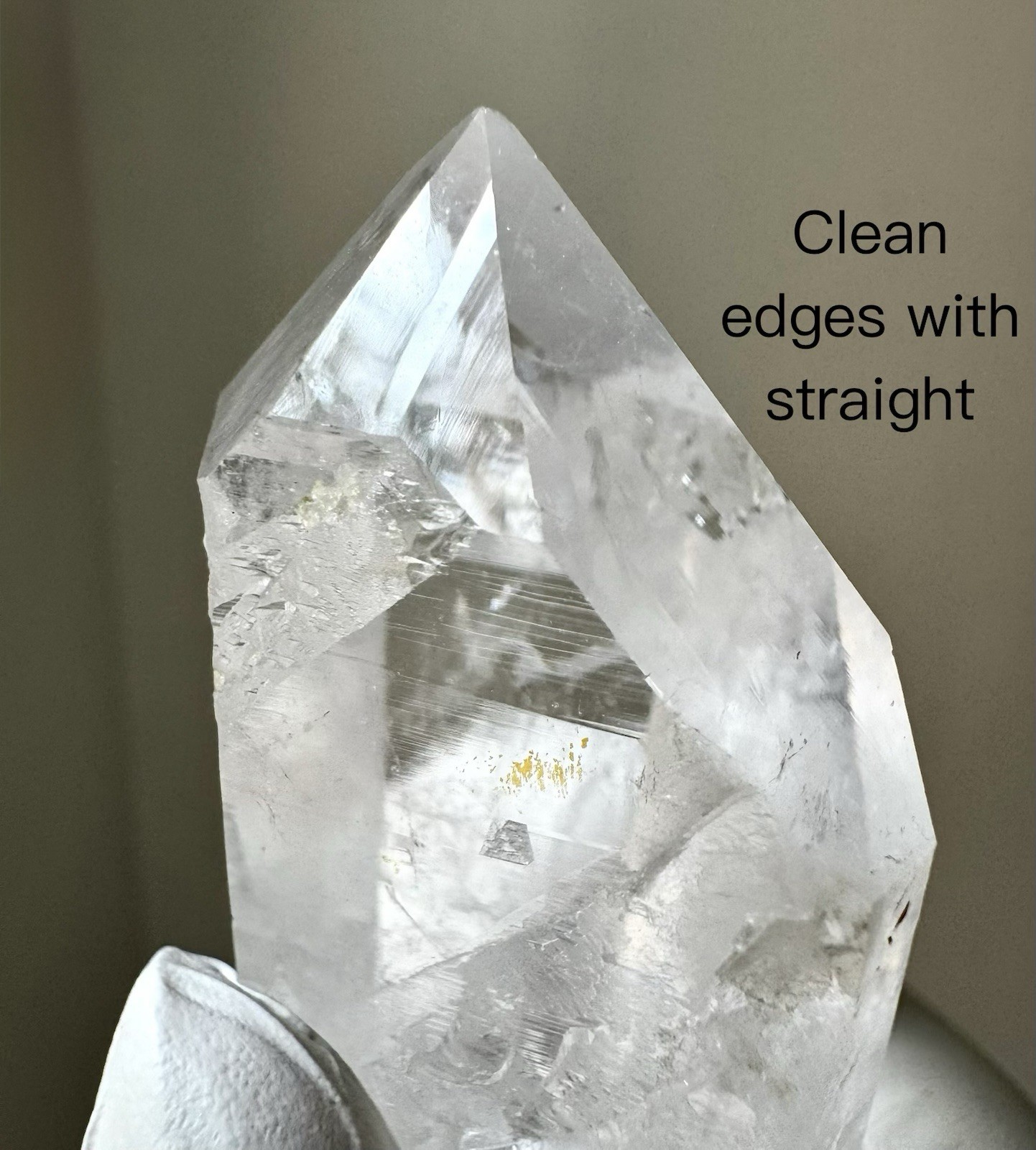 “Ice Window”Hashupi Himalayan Quartz Lemurian Lines High-Clarity Akashic Crystal
