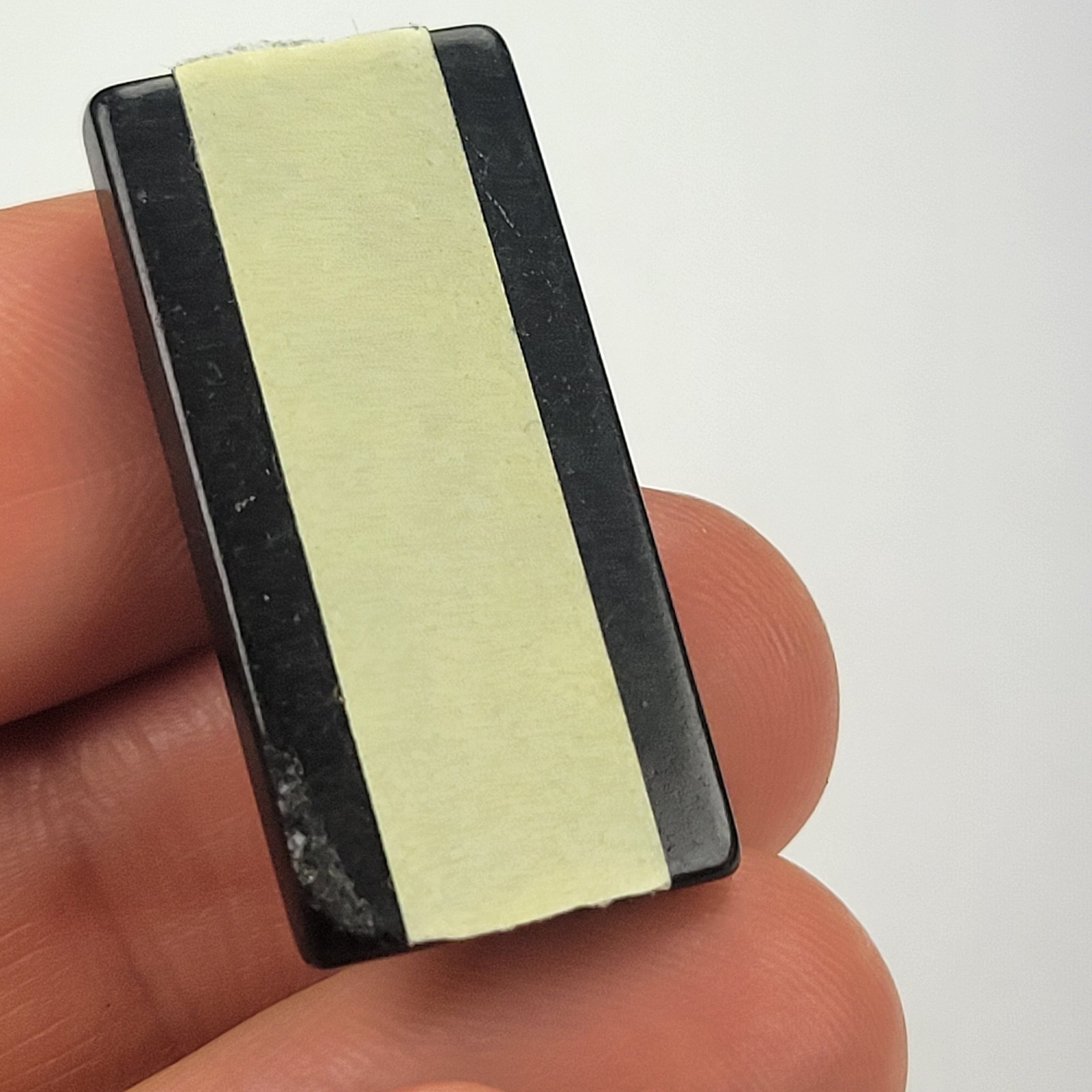 Shungite Stickers Polished 3 pk – 15×30 mm / 0.59″x1.18″ Phone protection plate