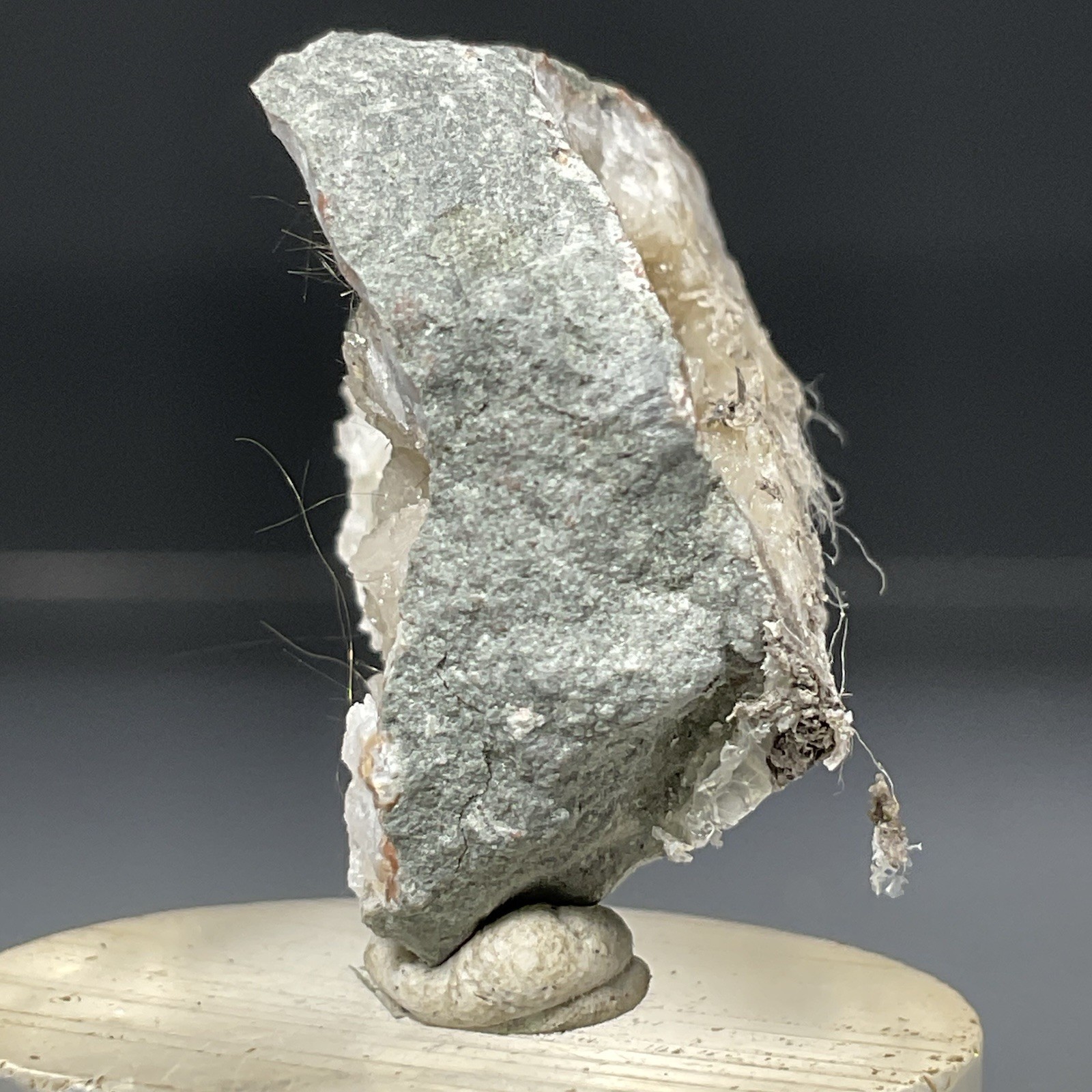 SS Rocks – Millerite with Quartz (Halls Gap, Lincoln Co, Kentucky) 5.12g