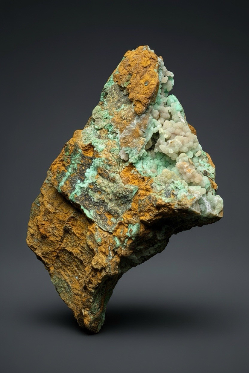 8” Druzy Mint Green Smithsonite Cluster — Indonesia