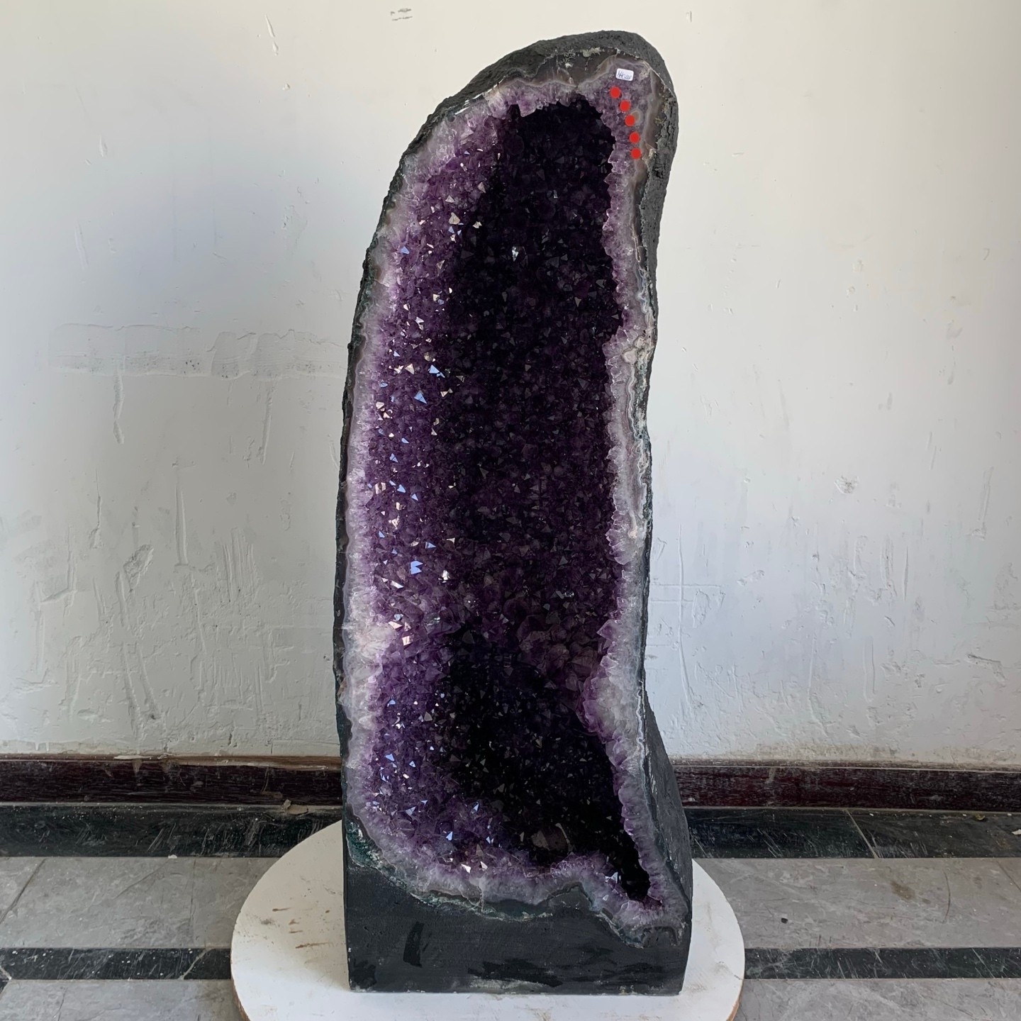 308LB Natural Amethyst Cathedral English Cluster Crystal Specimen Healing