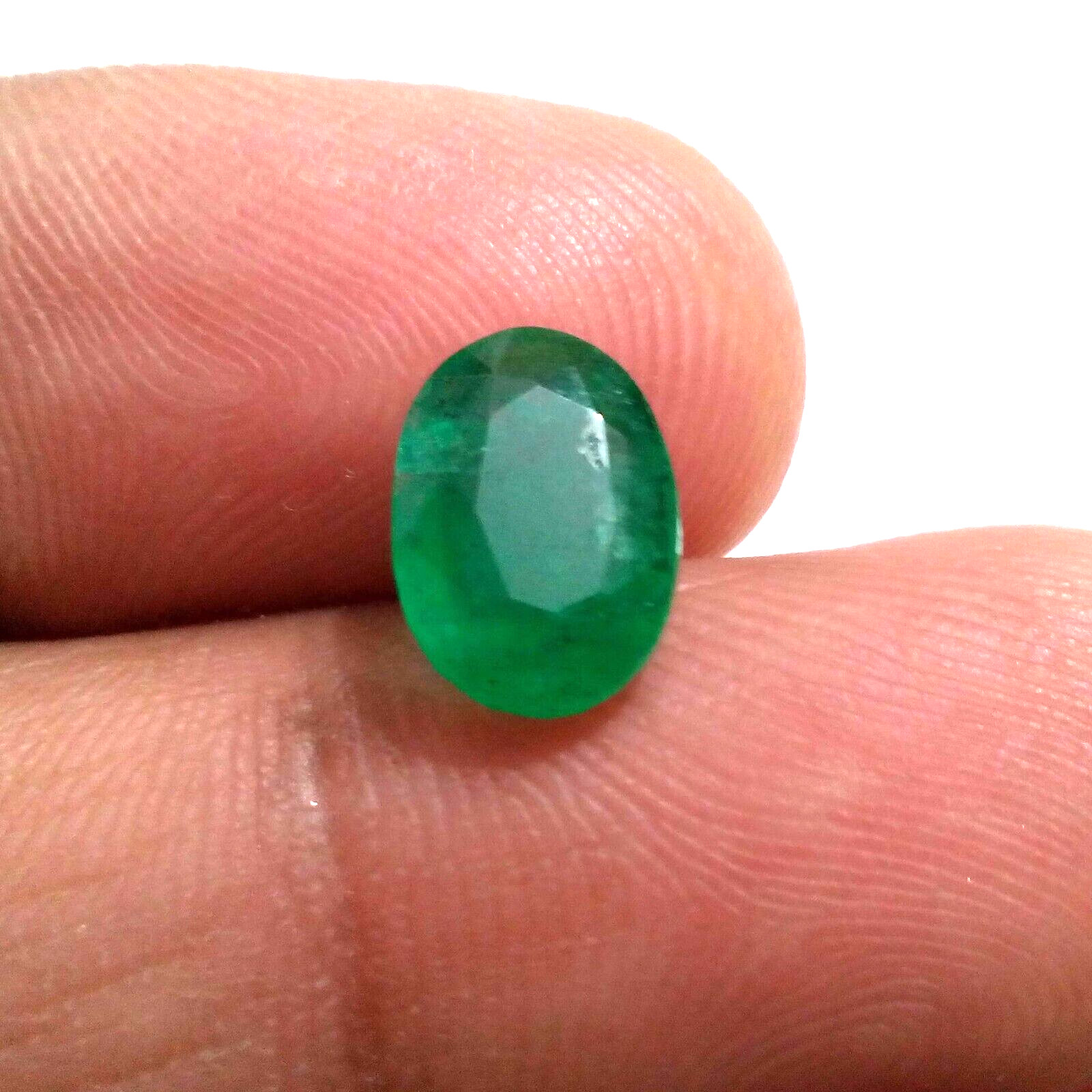Fabulous Zambian Emerald Oval Shape 2.50 Crt Pretty Green Faceted Loose Gemstone