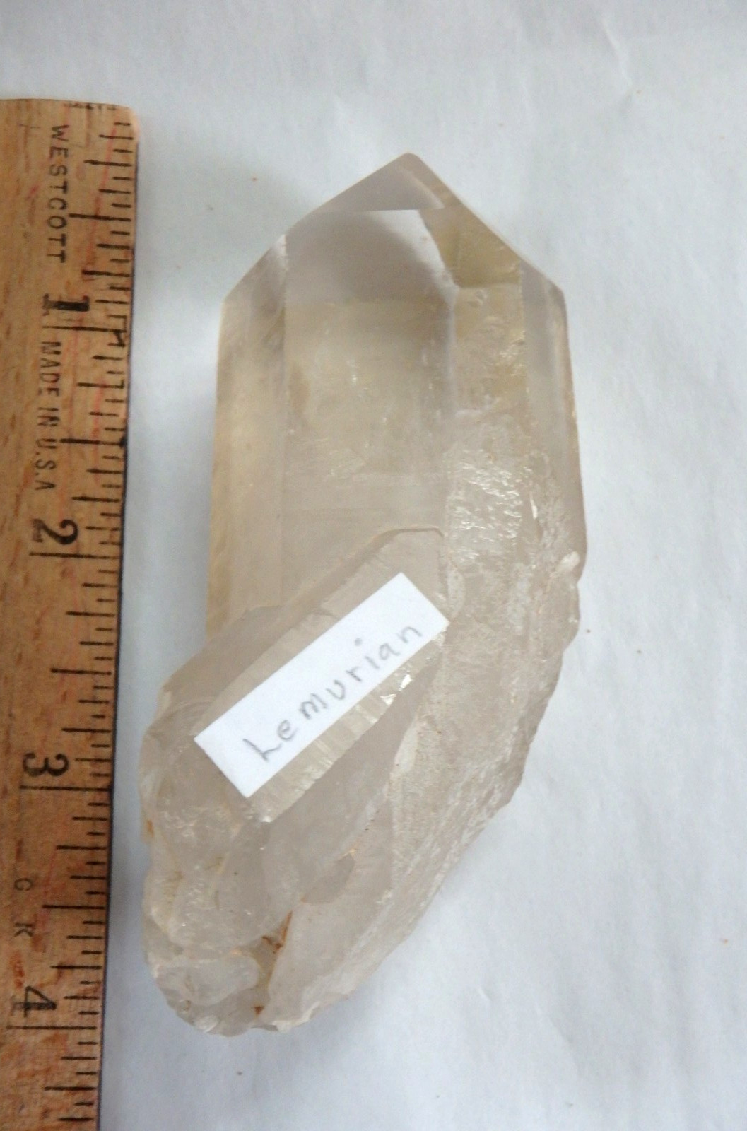 Crystal ✨ Beautiful Clear Lemurian Point Natural Record Keepers 167 grams