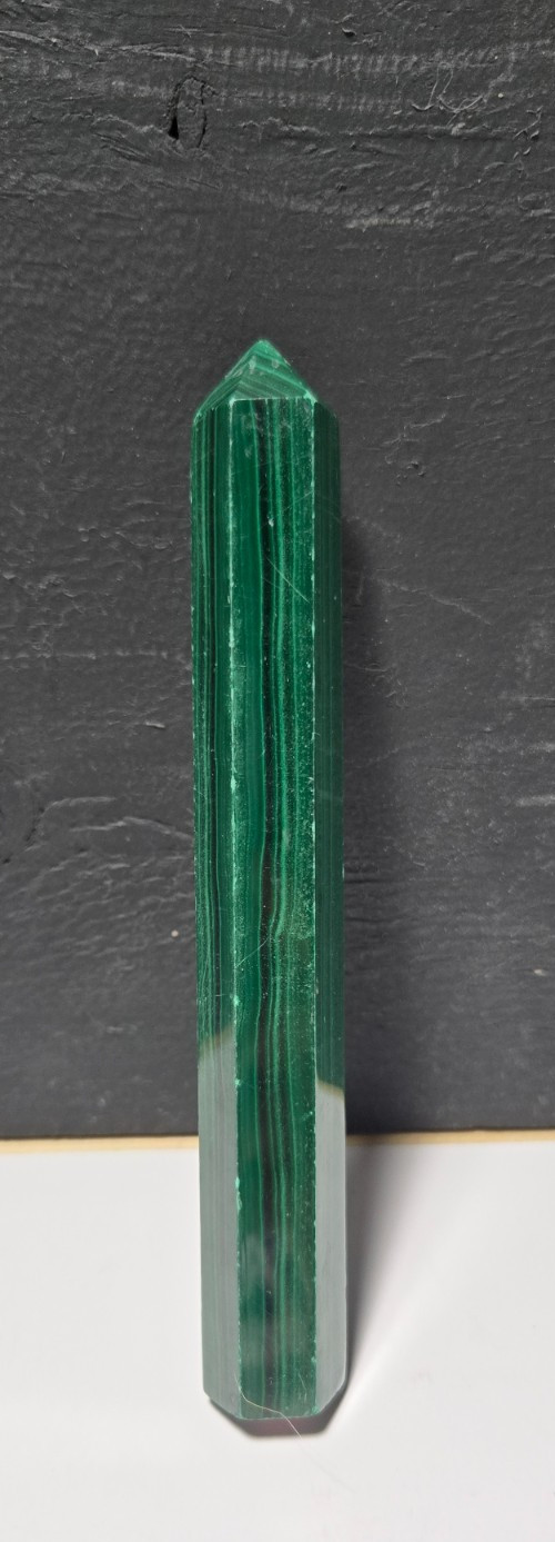 RARE FIND! XL 6in tall Malachite tower P7