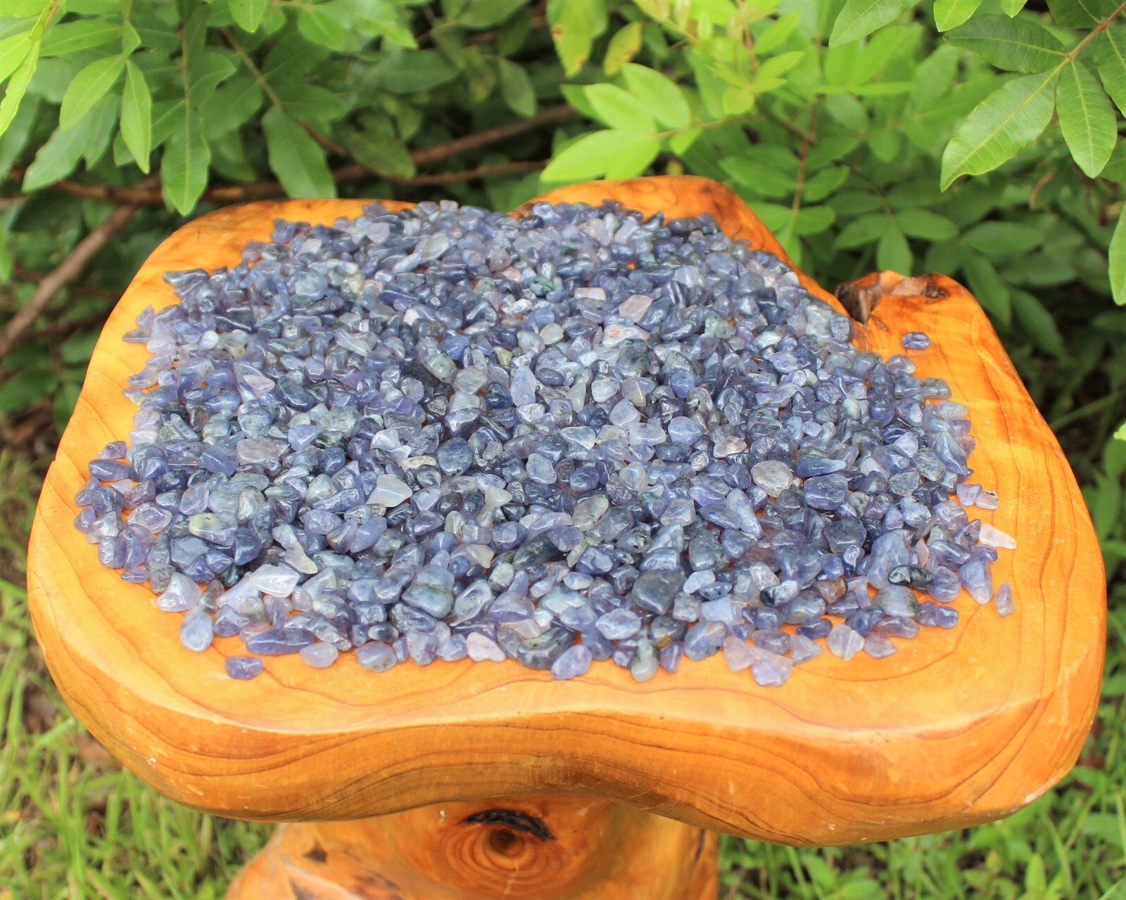 Iolite Semi Tumbled Gemstone Mini Chips 5-15 mm, ‘A’ Grade Wholesale Bulk Lot