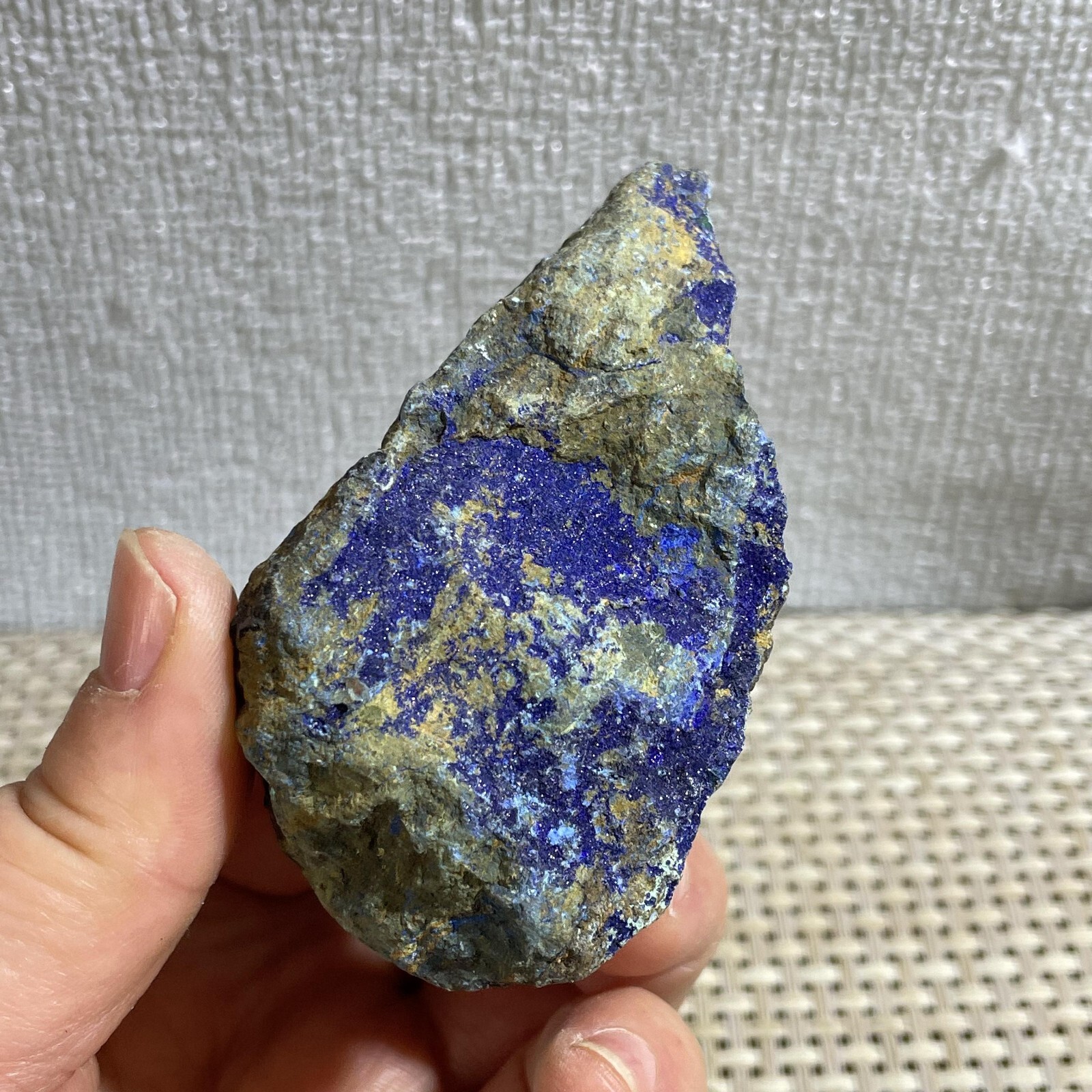 98g blue copper ore quartz malachite crystal mineral specimen