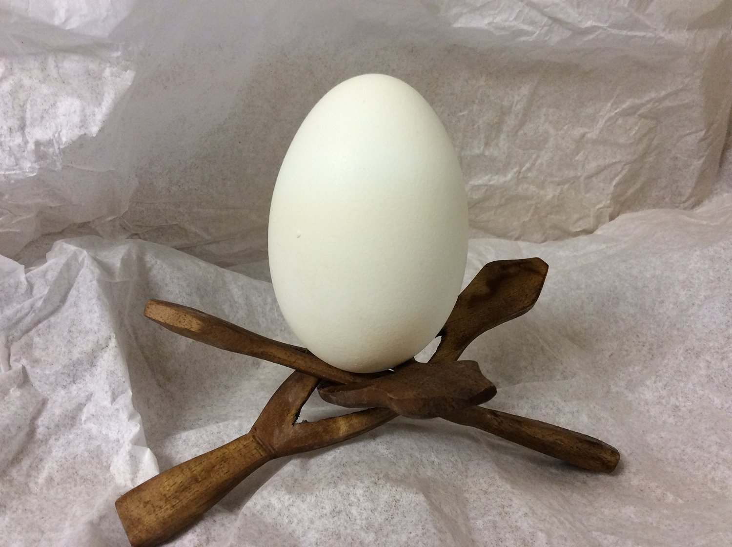 3″ Carved WOOD TRIPOD STAND for Spheres, Eggs, Balls, Globes, Shells,. #42-0694