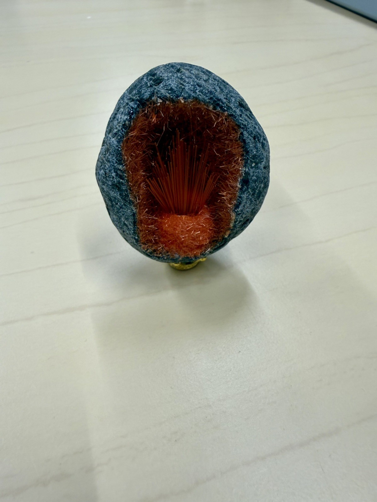 Orange Copper Ore Goethite Magnetite Crystal Sphere 100 grams