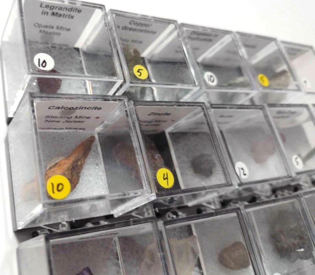 25 Piece Perky Box Thumbnail Mineral Collection