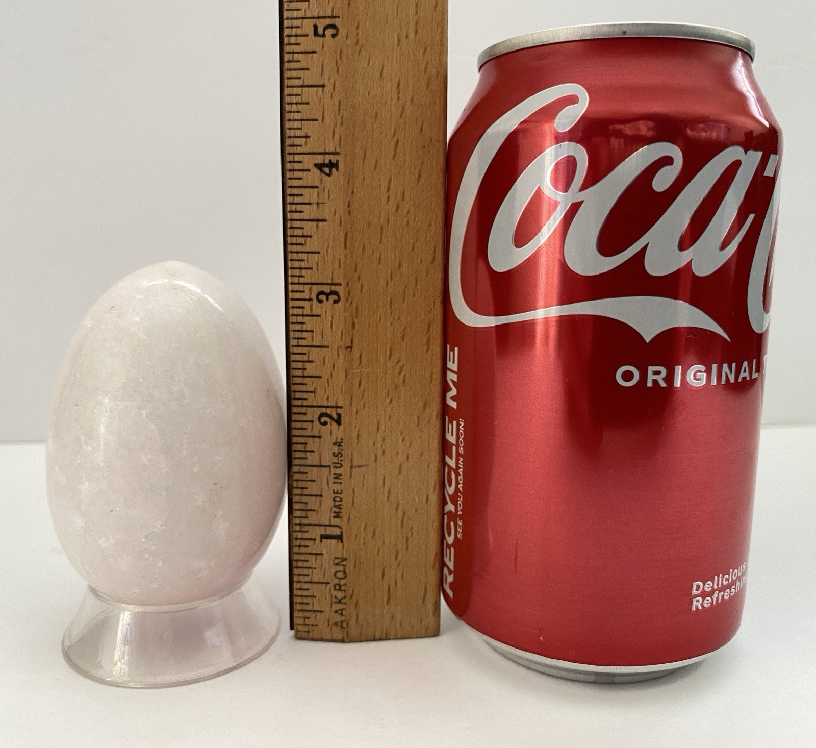 Natural Onyx Stone Egg With Stand Hand Polished Banded Agate Calcite Crystal