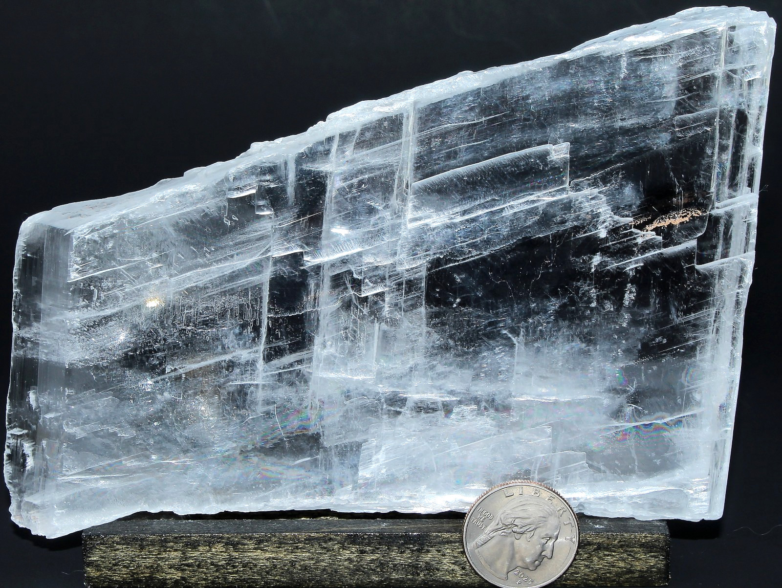 XL AAA Utah Ice Selenite Slab / 6.20″ (157.48mm) / 16.00 oz (453.59gr) / 3725