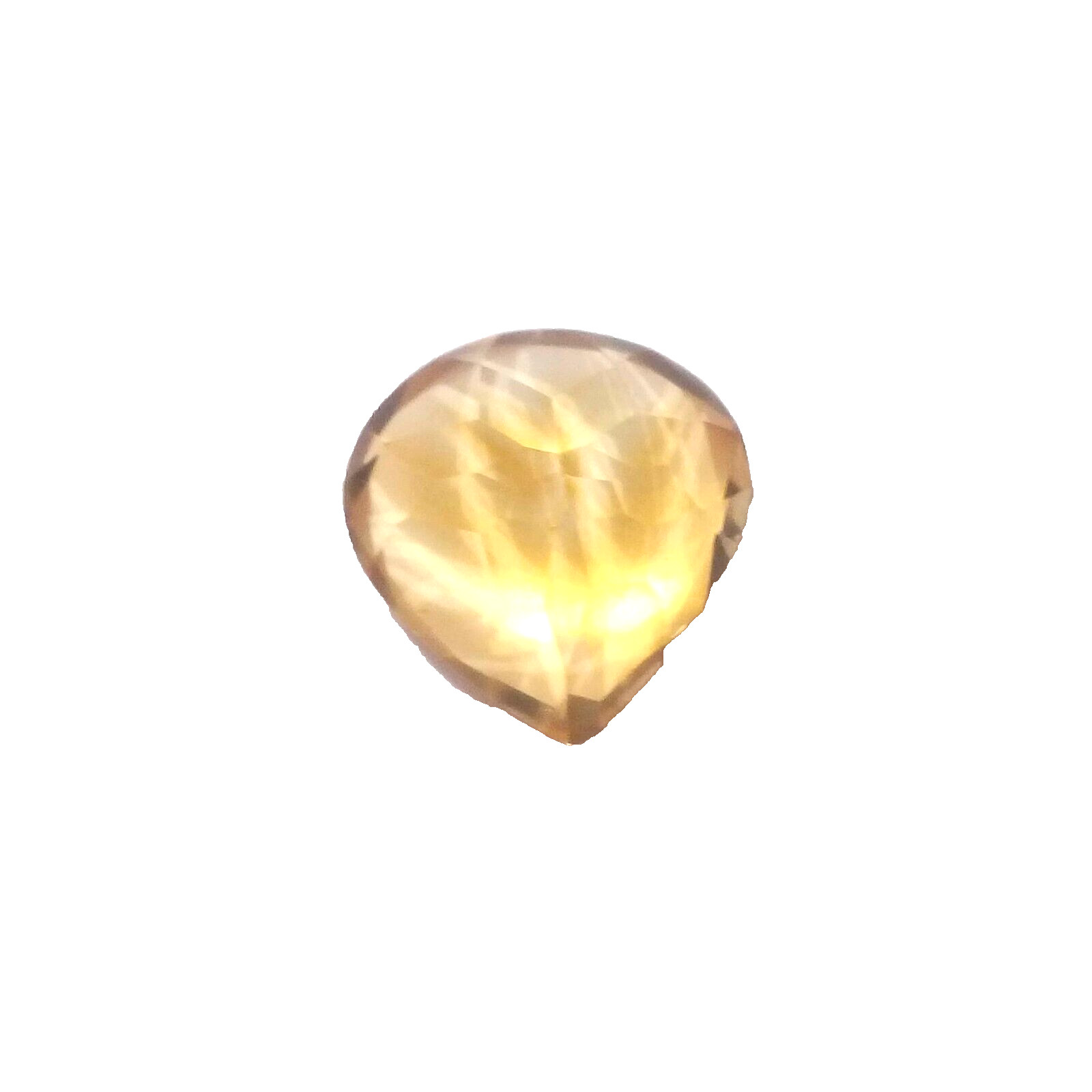 For Jewelry 2.40 Crt Rare Golden Citrine Topaz Pear Shape Faceted Loose Gemstone