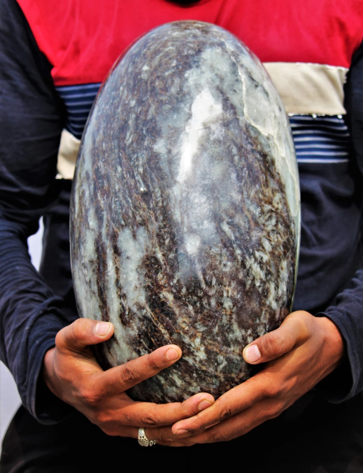 Gemstone Lingam Sphalerite Crystal Zink Blende Healing Chakra Spiritual 390MM