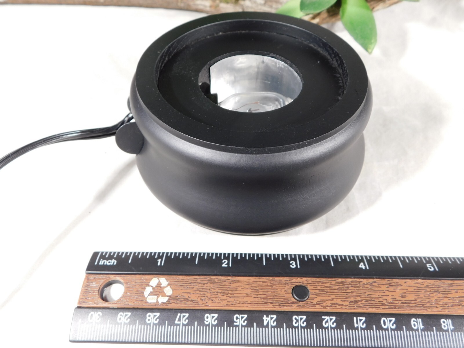 LIGHTED Display Stand Round Shape Black Color