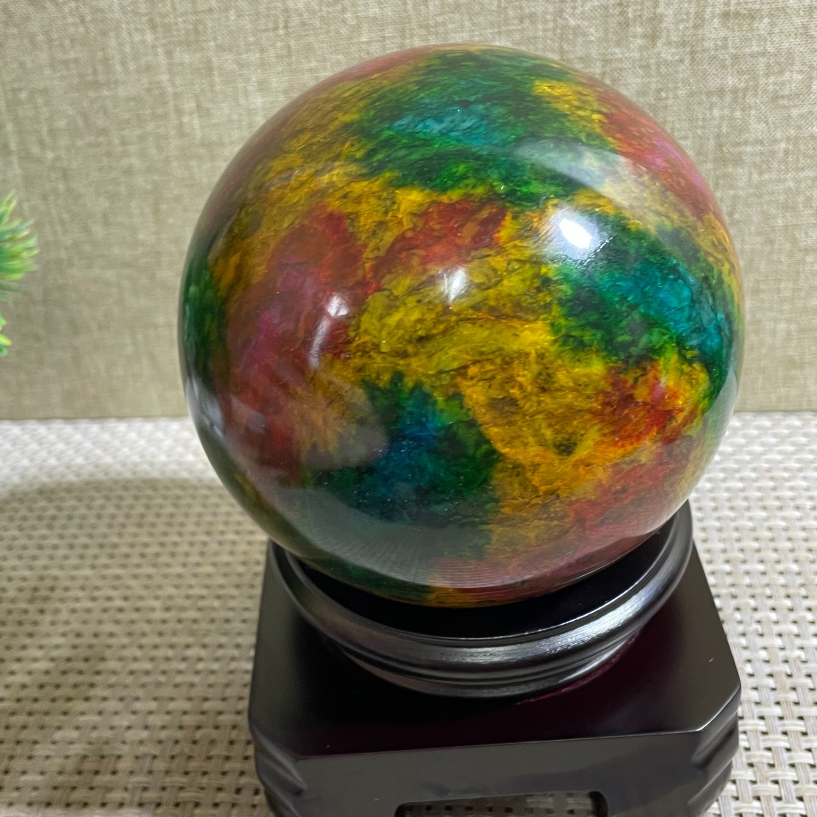 1500g Seven Colors Jade” sphere specimen -Taiwan China