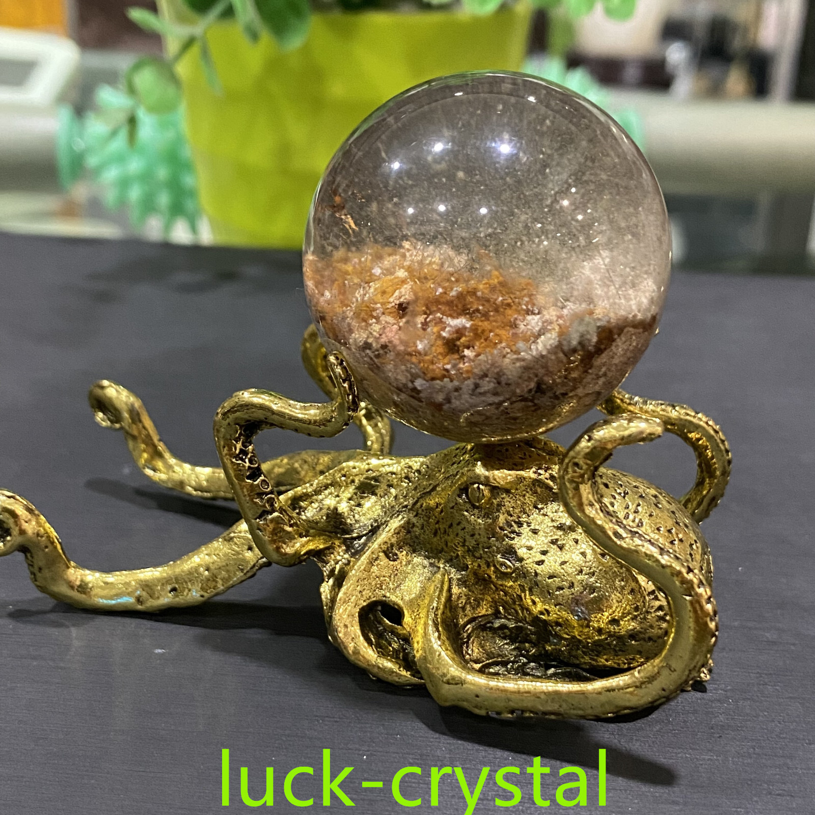 3.6” Sphere Holder Stand Base Nataral Crystal Ball Reiki Healing 1pc,43j37-3