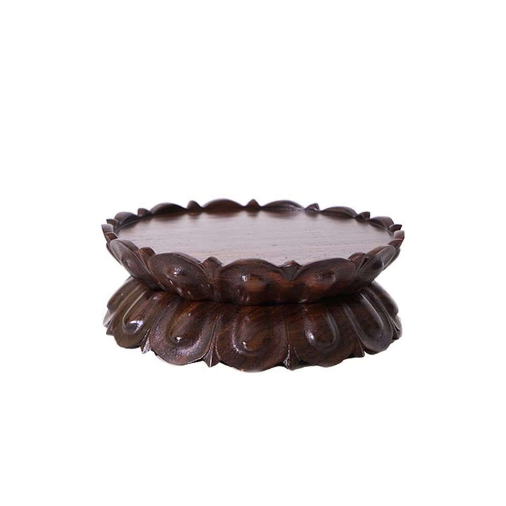 Oriental Furniture Display Stand Lotus Vase Buddha Statue Ornament Base Handm…