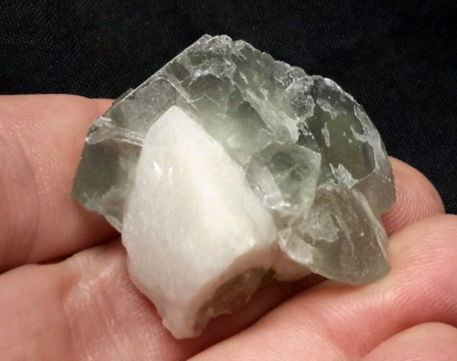 36mm FLUORITE with QUARTZ from the Hunan Province, China FLUORESCENT