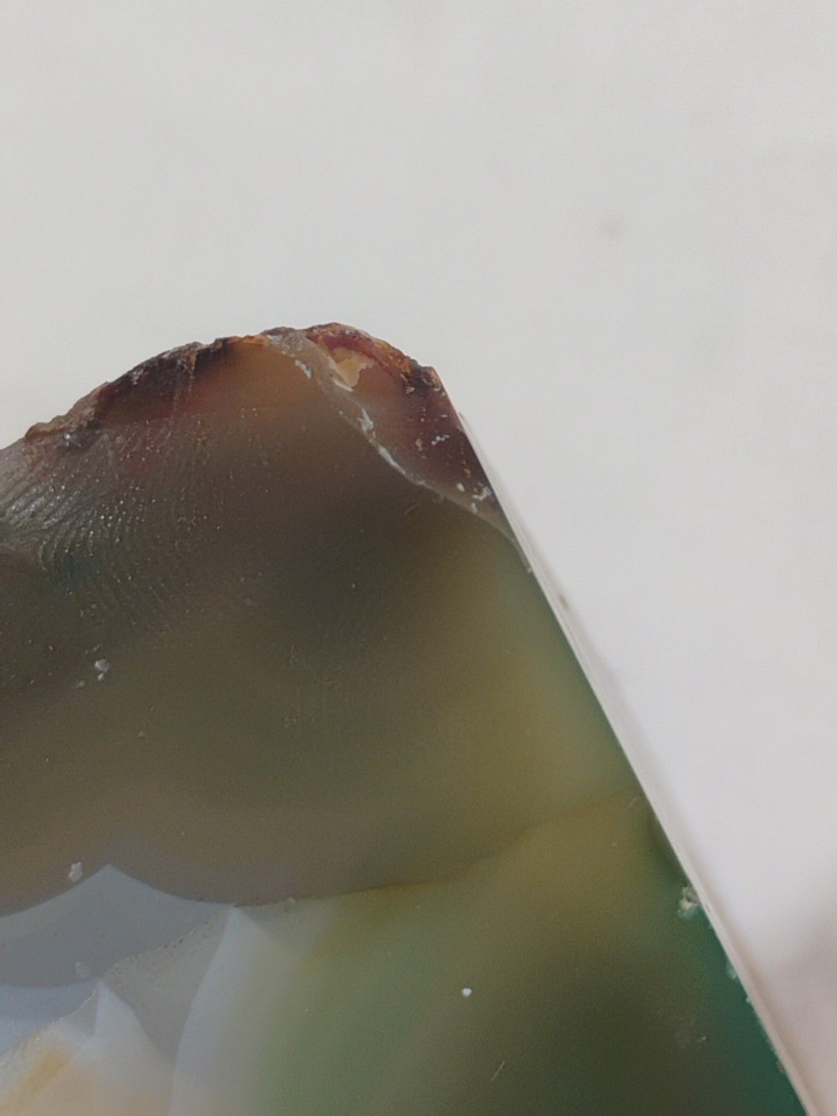 Sliced And Polished Natural Brazilian Agate Geode Bookend Green Brown White