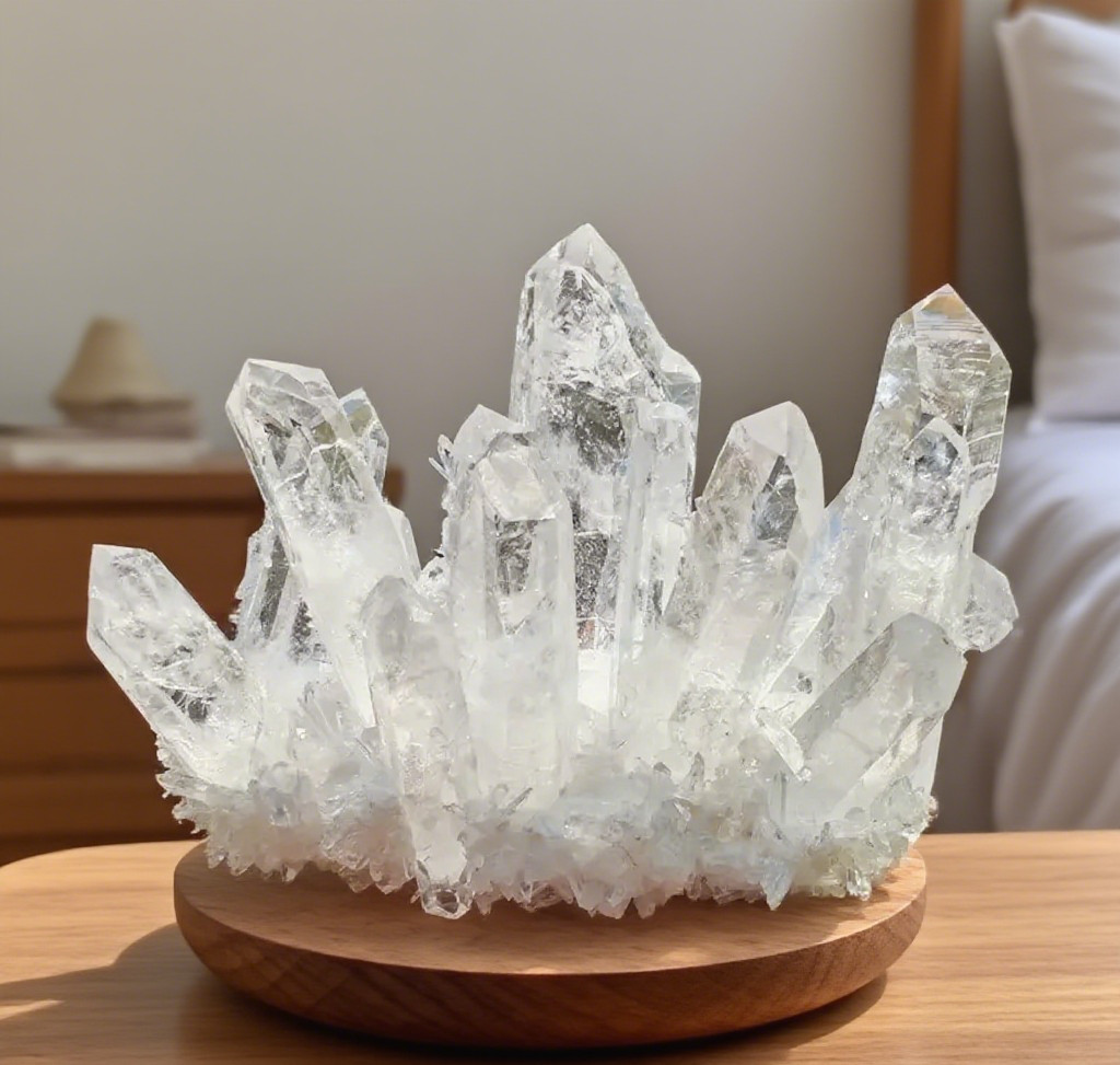 Rare Large Raw Clear Quartz Crystal Cluster Quartz Mineral Specimens Decor