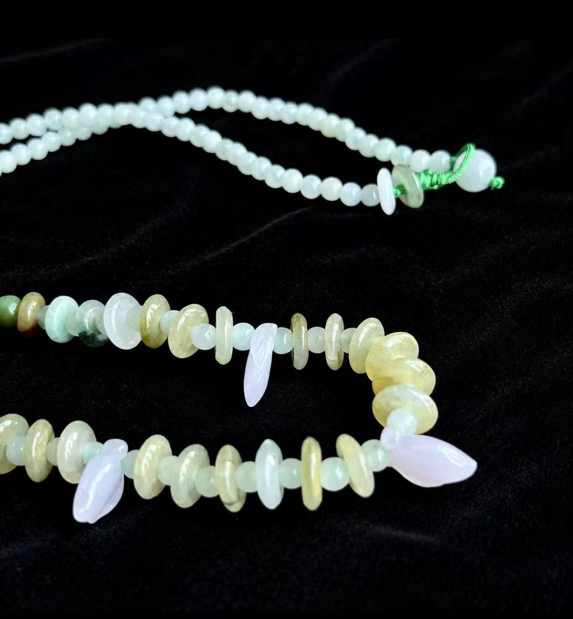 One Of A Kind Handmade Grade A Burma Jadeite Necklace Luxury Collector Jewelry