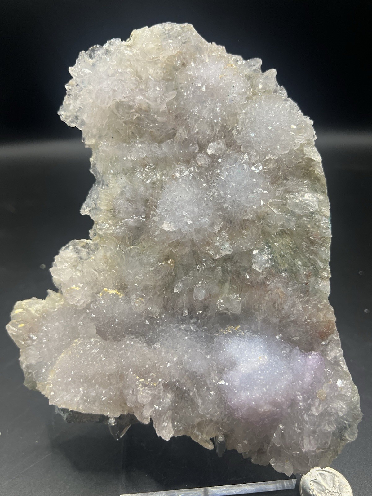 Large Natural 1.3 LB Multicolor Zeolite W/ Stand!Crystals ,Minerals,Home Decor