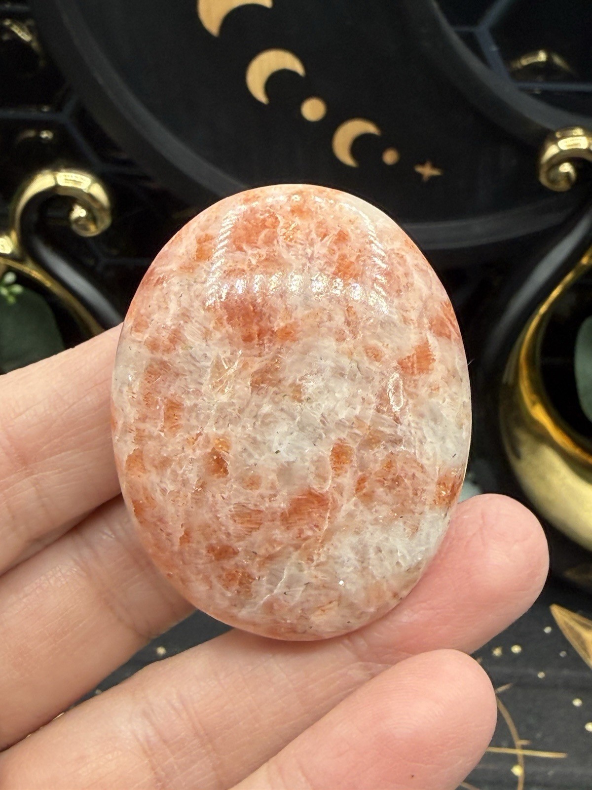 Natural Sunstone Palms Stones You choose. Free shipping
