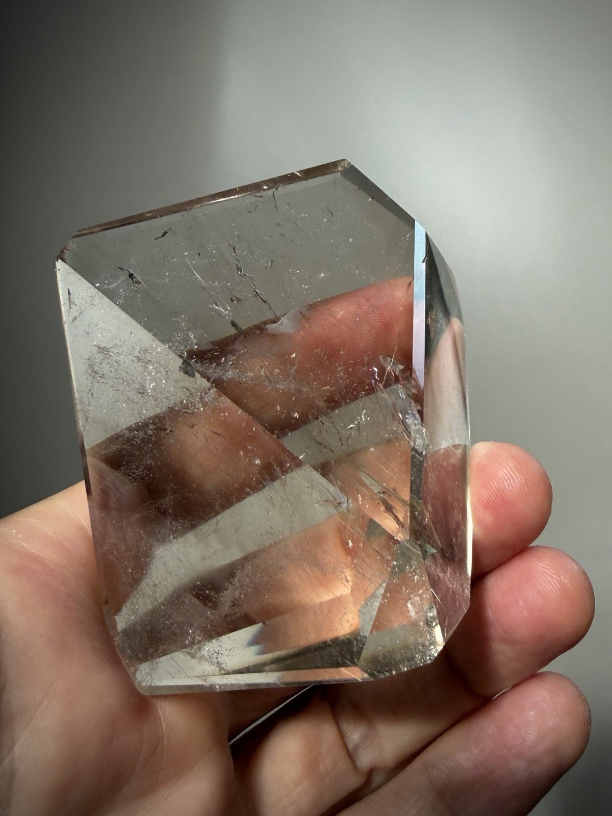 Gold Rutilated Quartz Crystal Optical Quartz Rutile Inclusion Quartz Polished