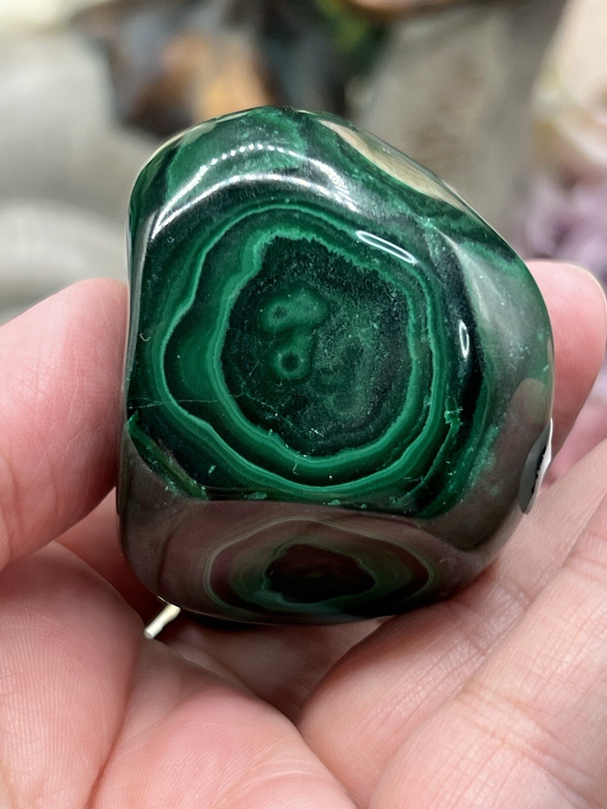 Natural Malachite Chunky Polished Freeforms L@@K Free ship & Gift