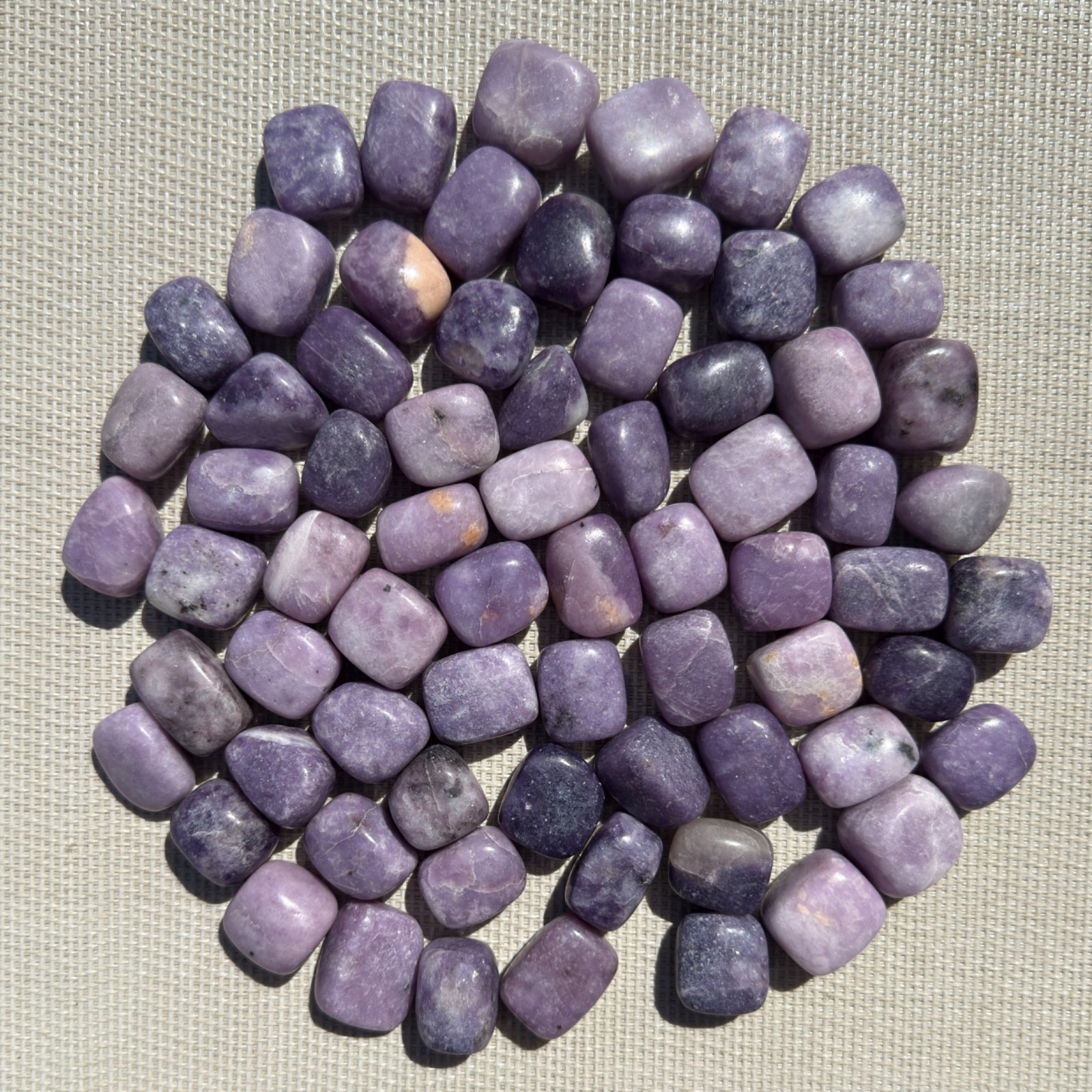 Wholesale Lot – 2 lbs Natural Lepidolite Tumble Crystals Healing Energy