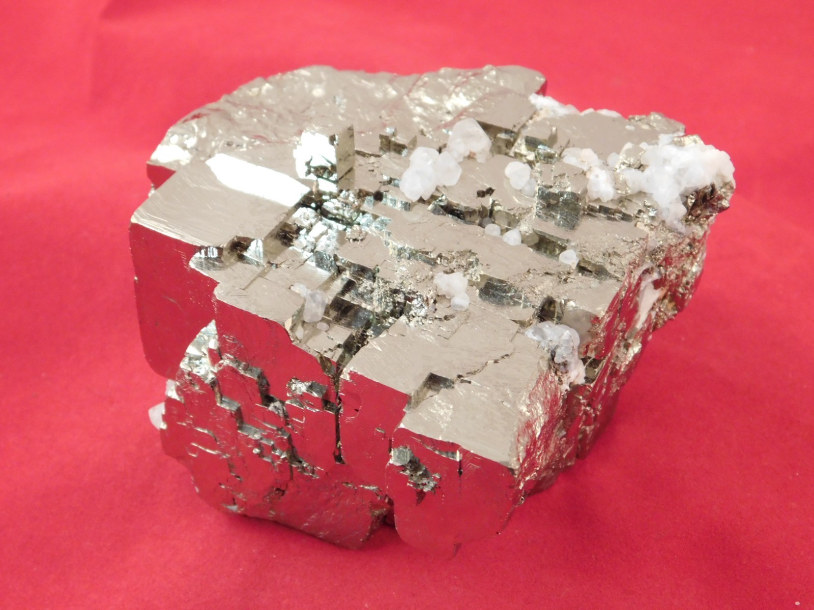 BIG! VERY Nice and 100% Natural Stepped Pyrite CUBE Cluster Peru 968gr