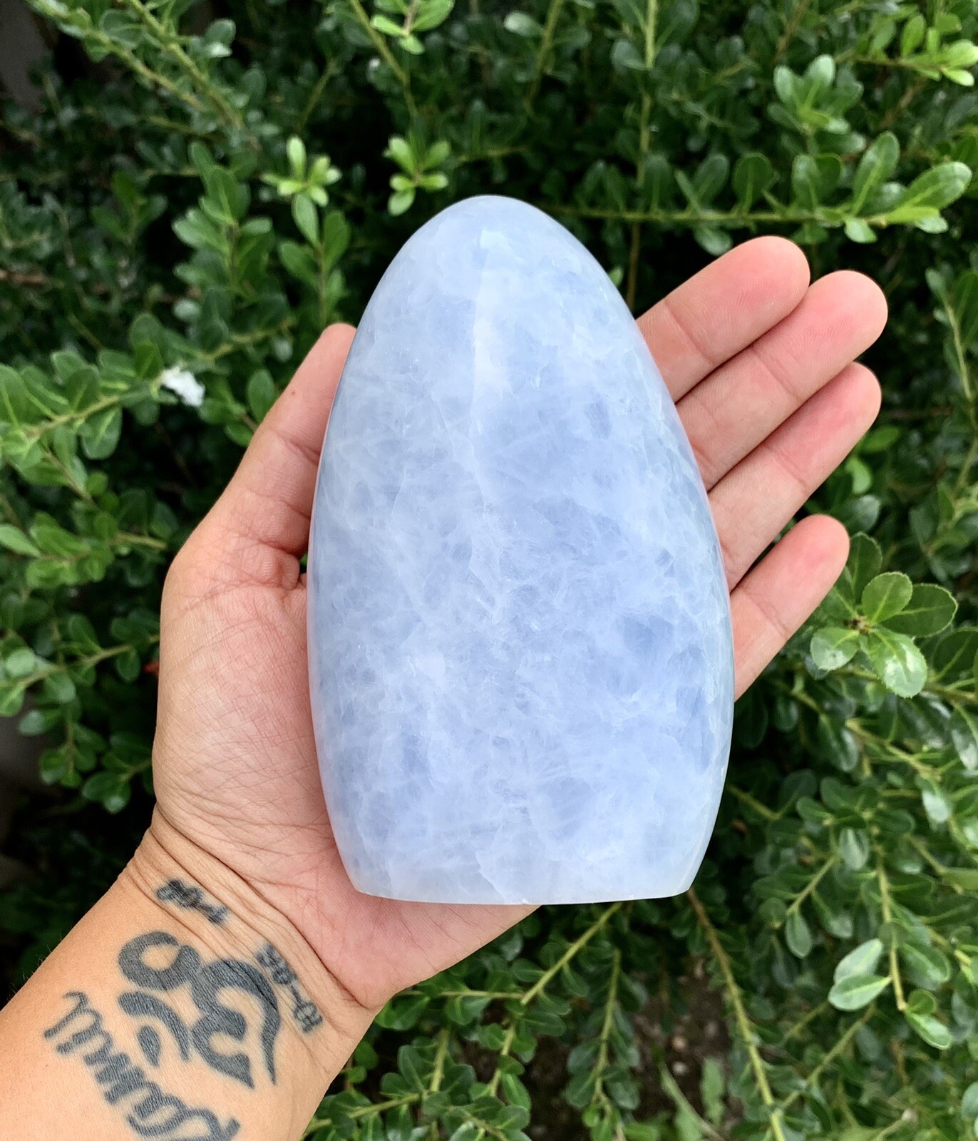 Blue Calcite Freeform 1.8 Pounds Crystal Freeform 4.8 Inches